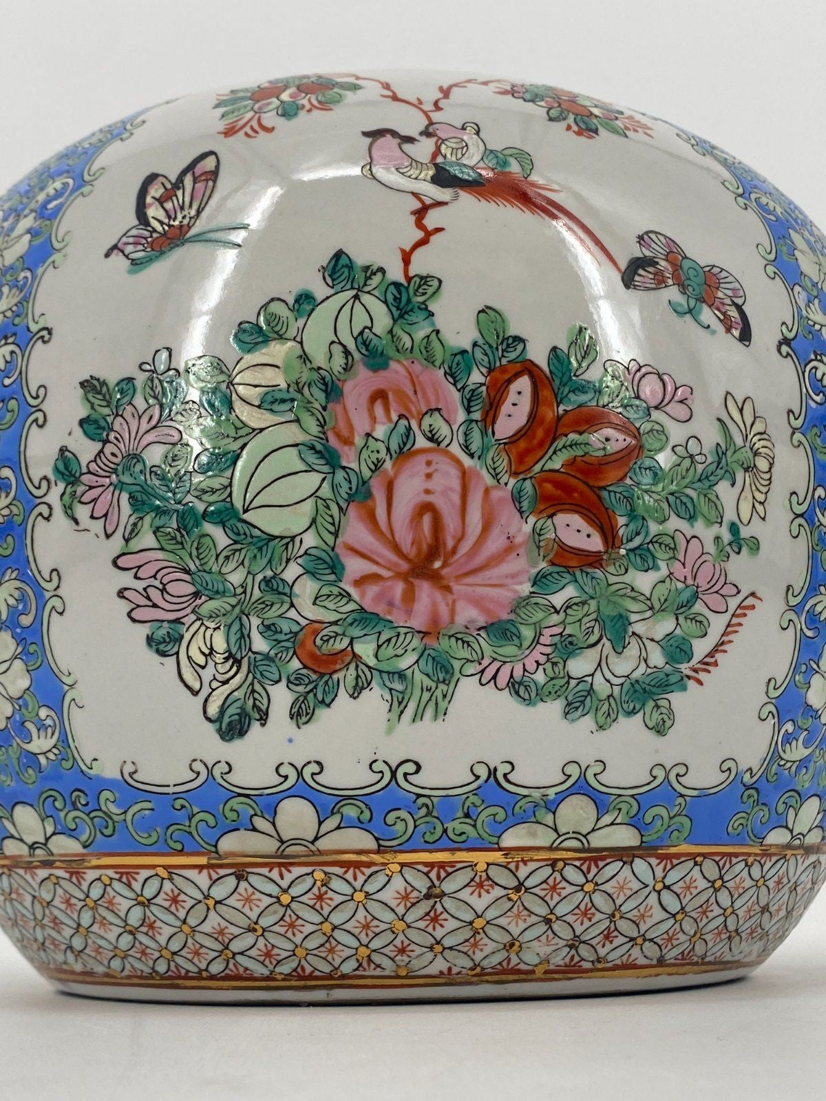 *ANTIKE CHINESISCHE VASE DETAILLIERT DEKORIERT ASIATIKA VOLKSKUNS
