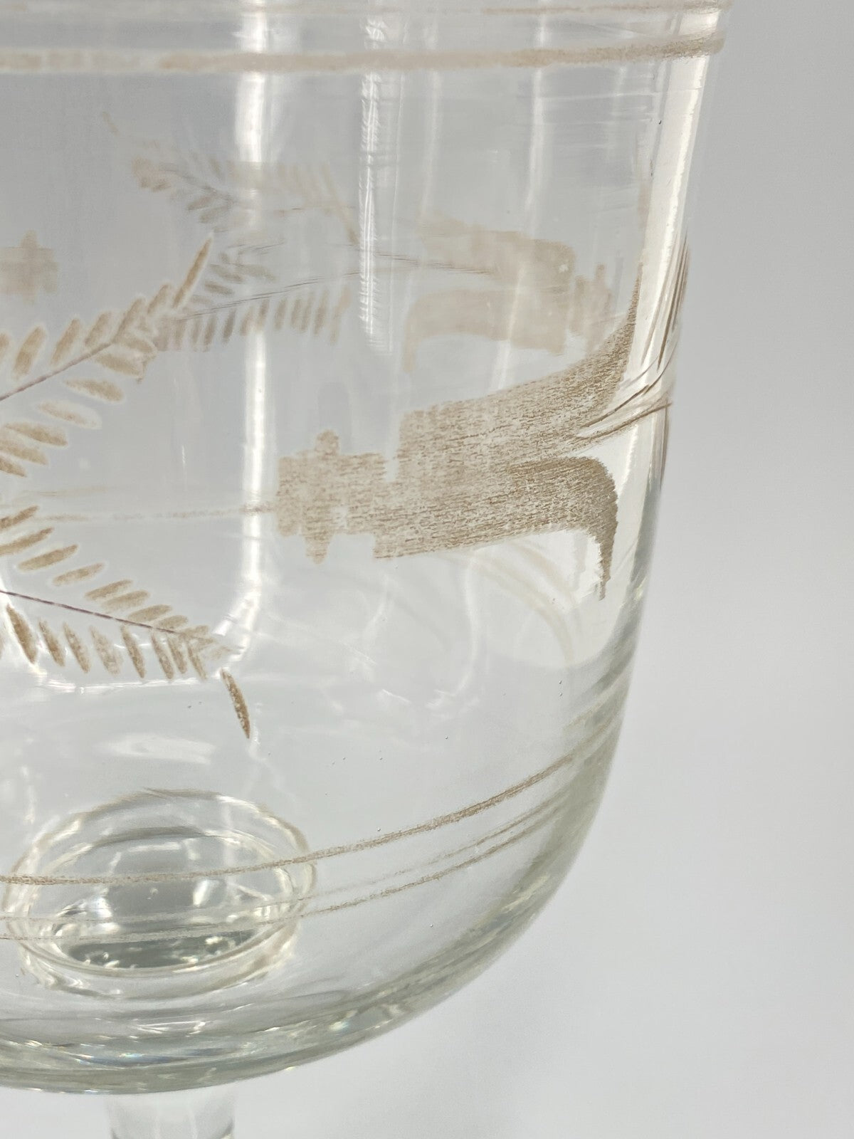 * PRUNKGLAS 23 CM POKAL GROßES GLAS VASE KELCH ANTIK GESCHLIFFEN