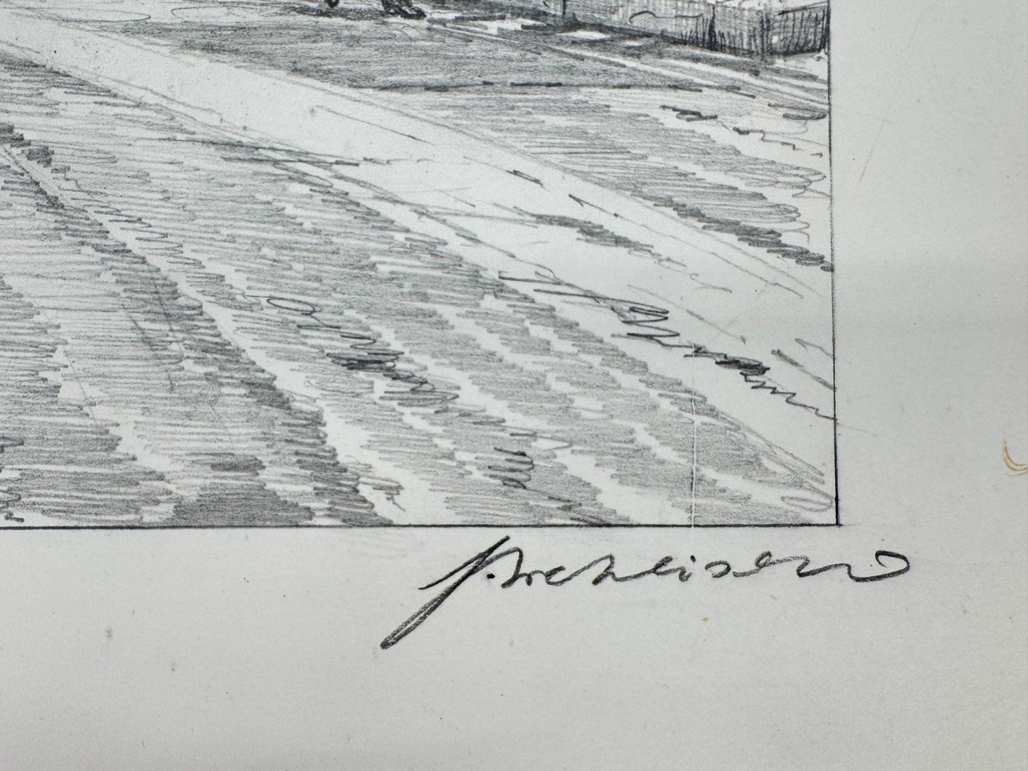 * HEINZ WEHLISCH ZEICHNUNG ERNDTEBRÜCK BERLEBURG ANSICHT SIGNIERT