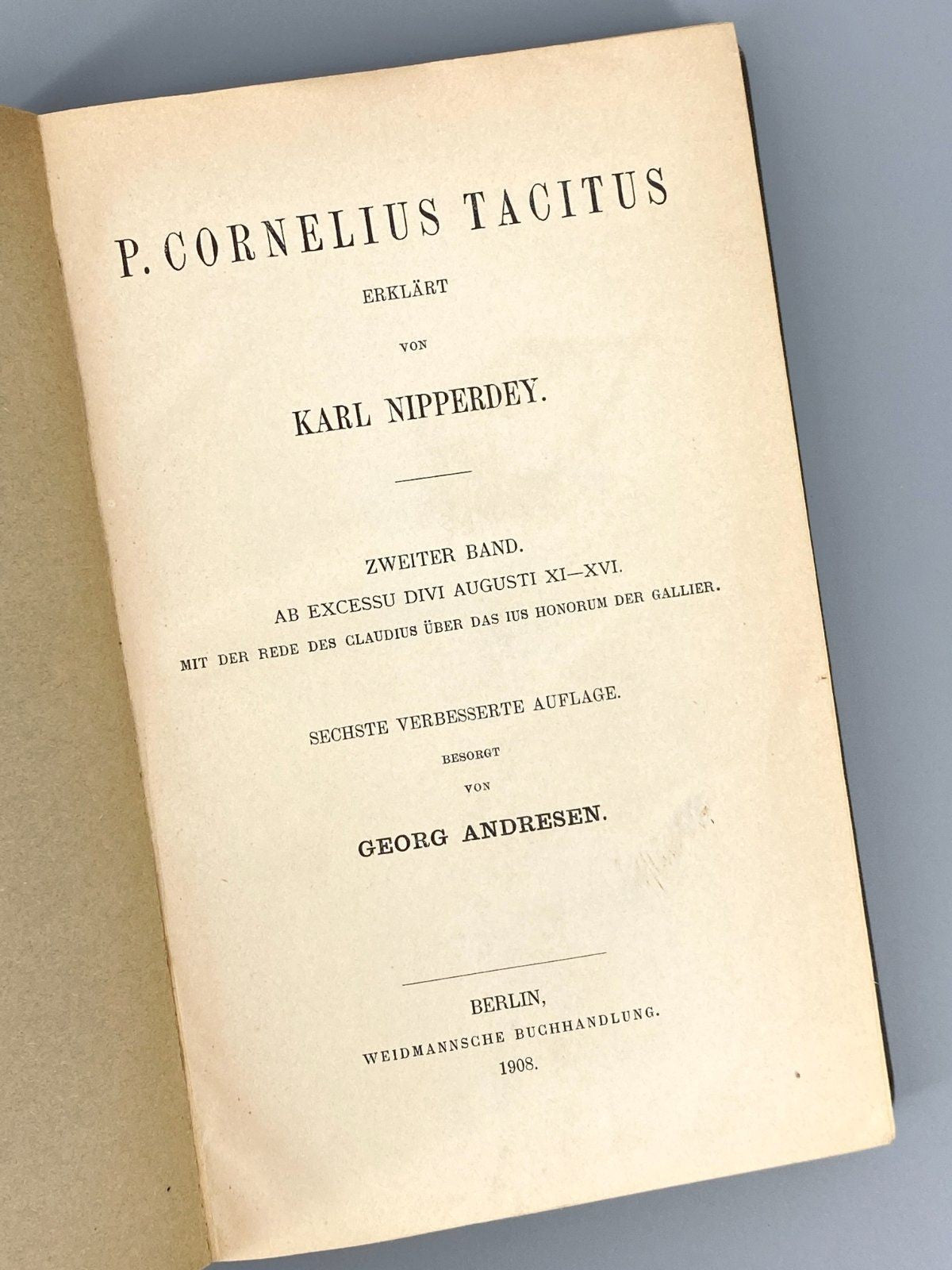*7x BUCH TACITUS TACITI HISTORIEN GERMANIA ALTERTUMSWISSENSCHAFT