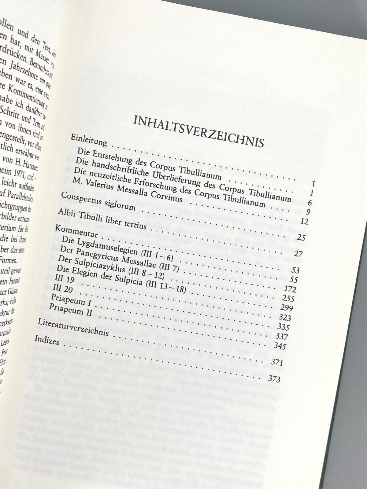 *BUCH APPENDIX TIBULLIANA HERMANN TRÄNKLE DE GRUYTER 1990/2012