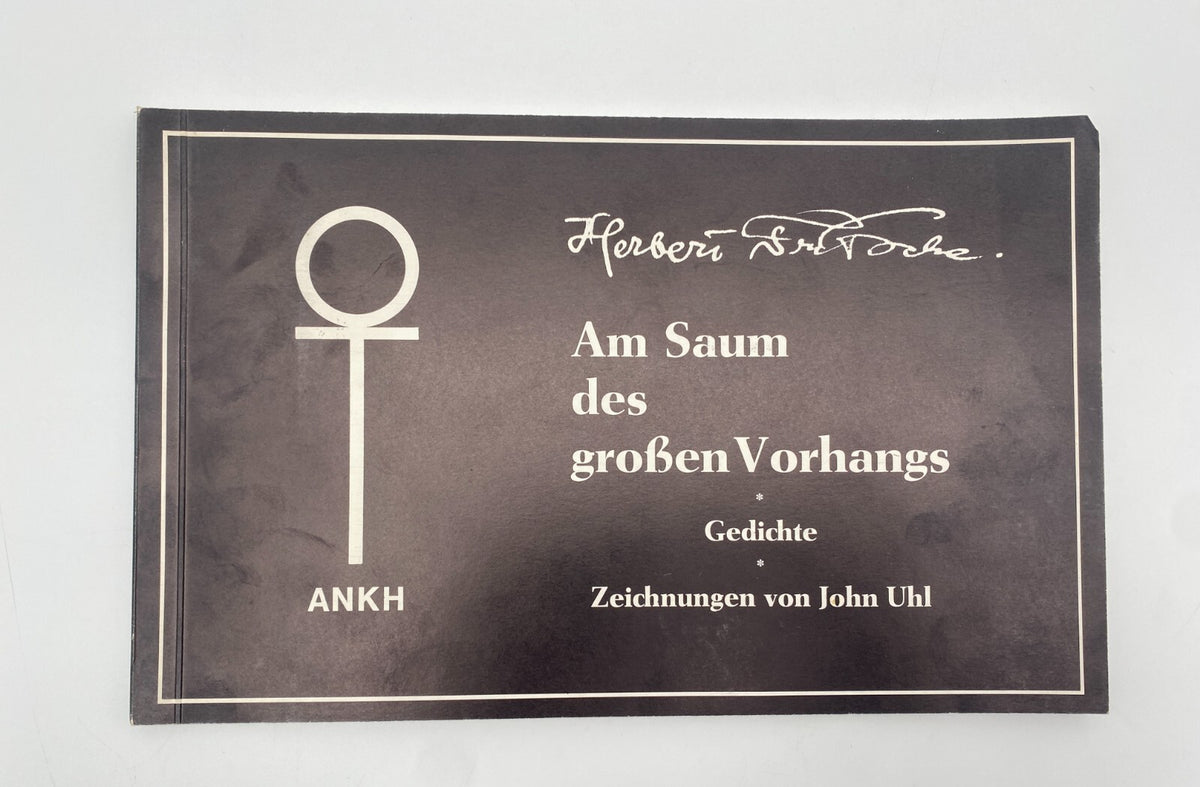 SAMMLUNG 5x KUNST KATALOG SIGNIERT WIDMUNG JOHN UHL ZEICHNUNGEN GEDICHTE 1970er