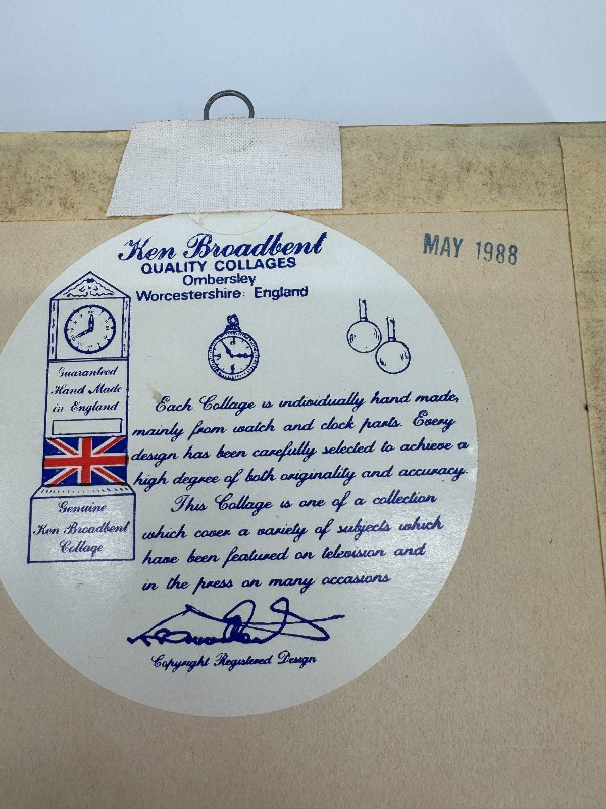 KEN BROADBENT MINIATUR COLLAGEN MERCEDES BUICK BULLNOSE HANDARBEI