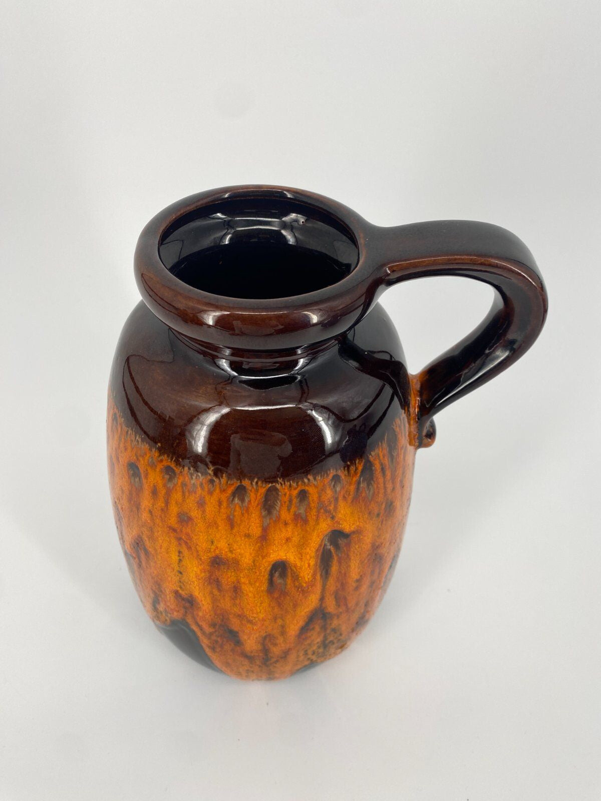 * SCHEURICH STUDIOKERAMIK FAT LAVA VASE 487-27 W.-GERMANY 70ER