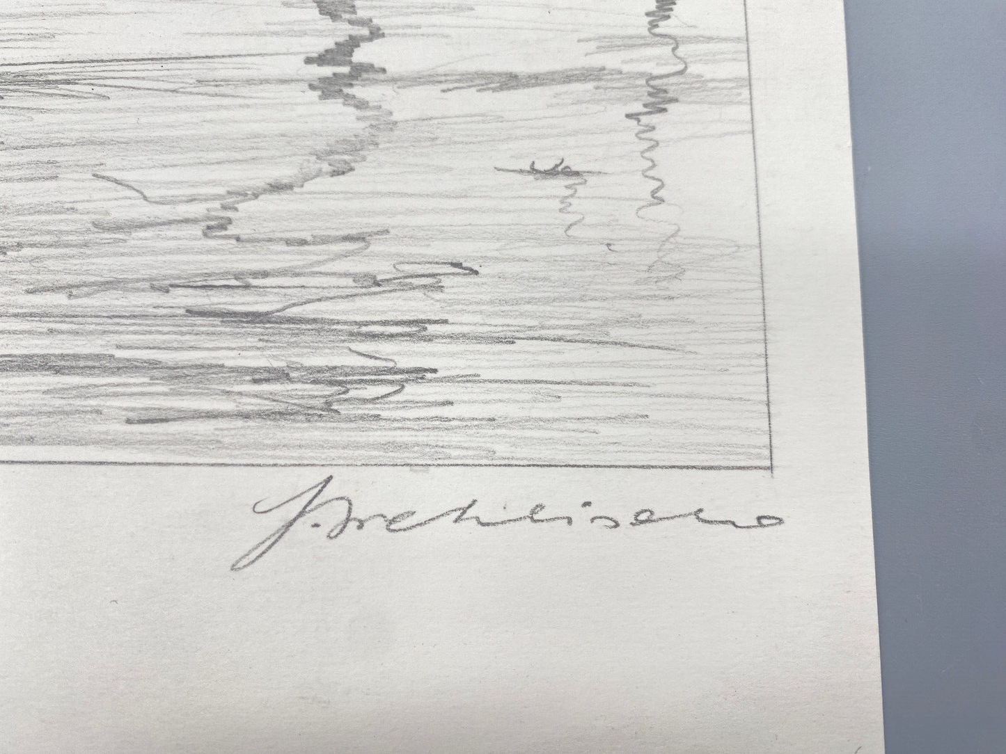 HEINZ WEHLISCH ZEICHNUNG STRASBURG CAISSE D'EPARGNE ORIGINAL HANDSIGNIERT