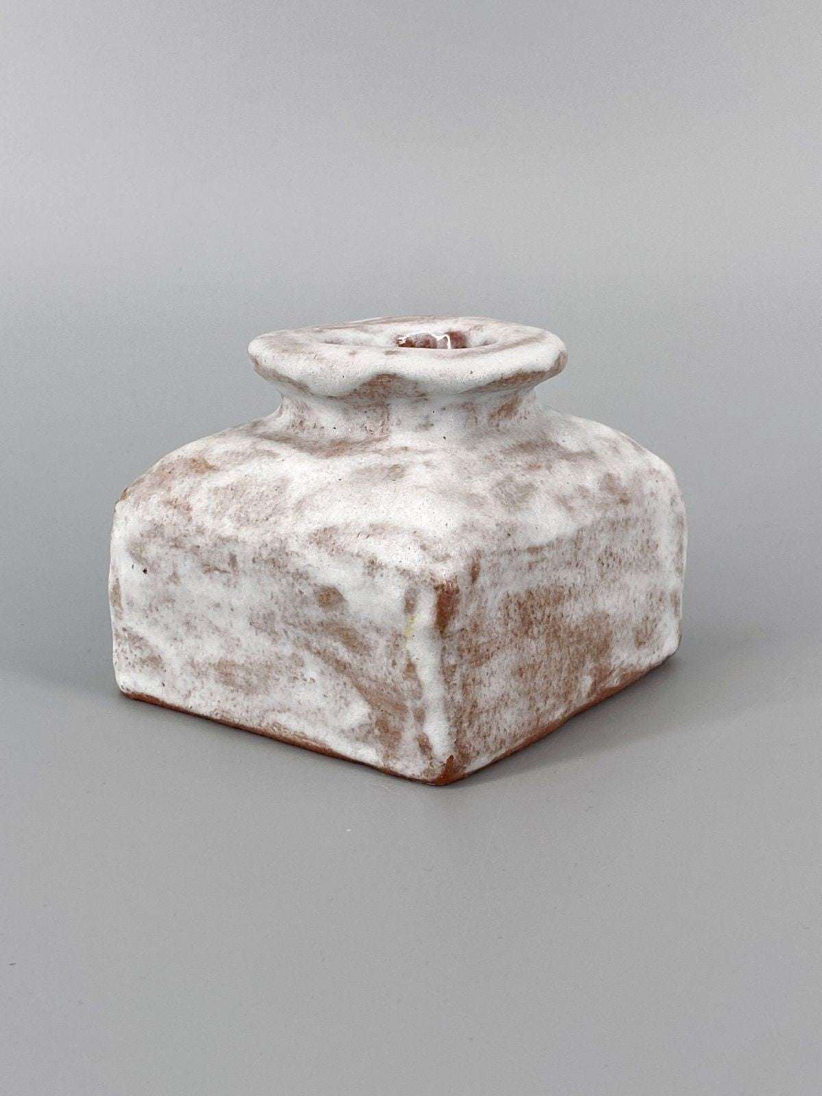 * STUDIOKERAMIK VASE FAT LAVA LAUFGLASUR SIGNIERT POTTERY 70er