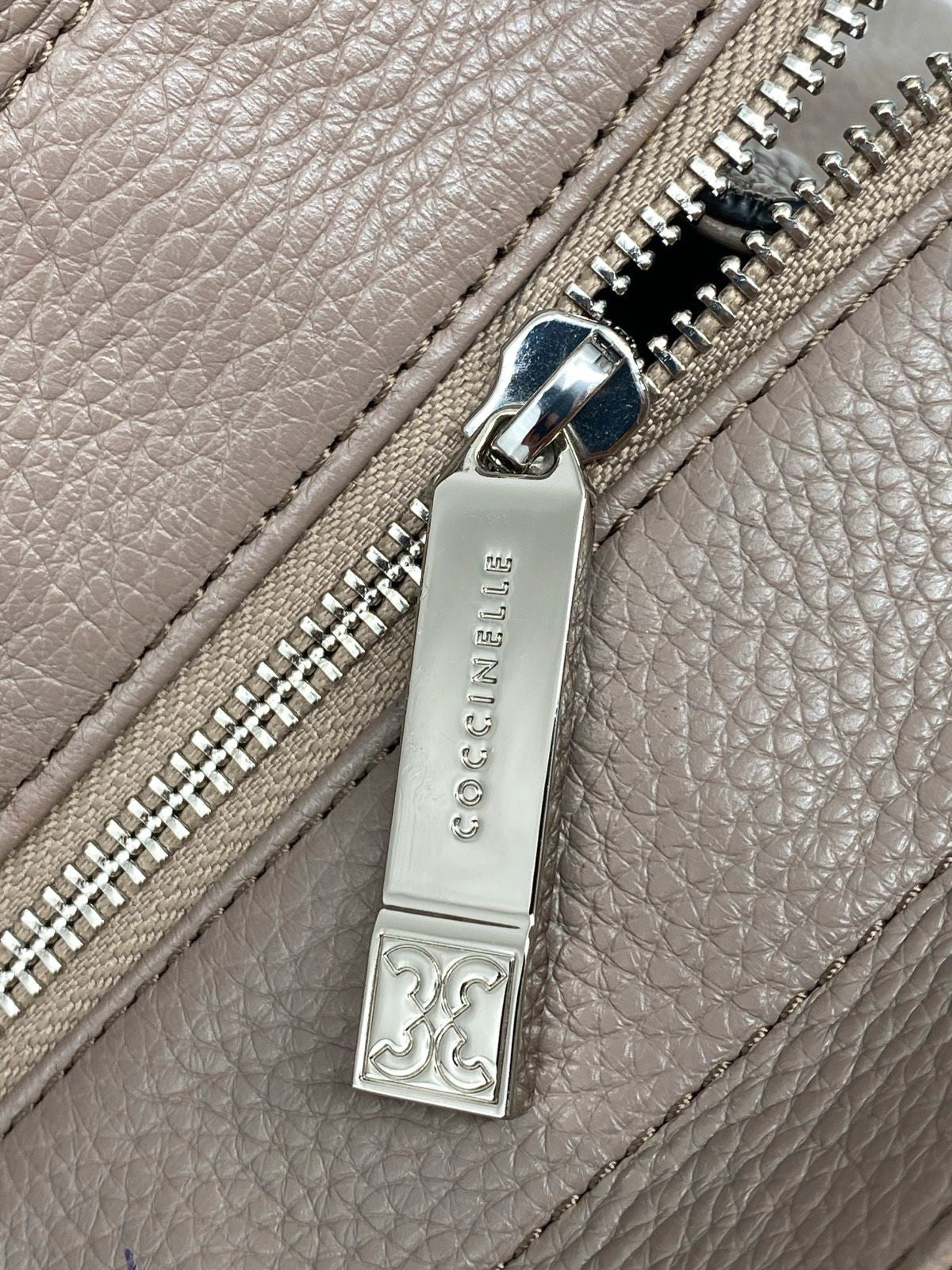 * COCCINELLE HANDTASCHE SHOPPER TASCHE LEDER GRAU