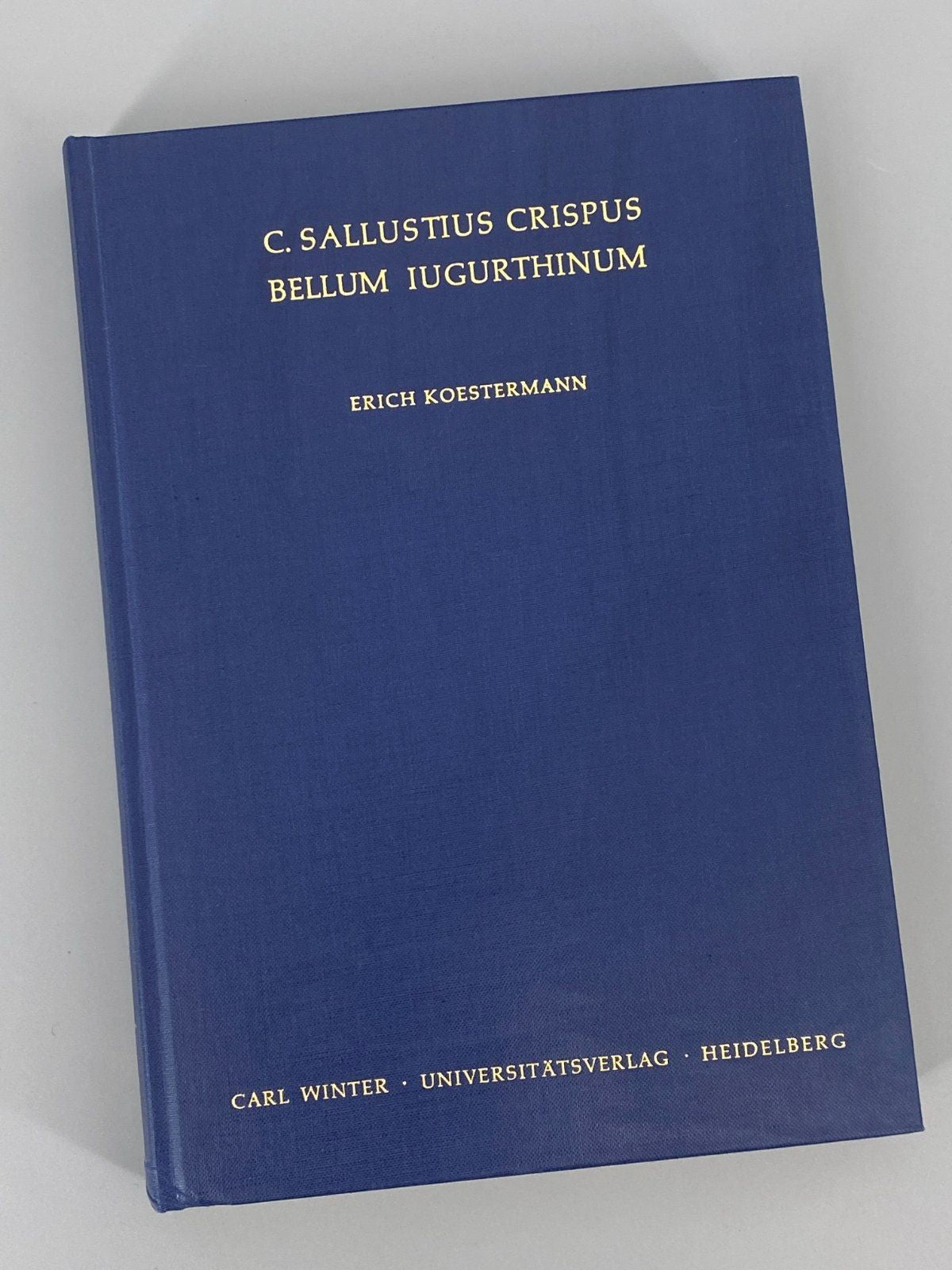 *BUCH SALLUSTIUS CRISPUS BELLUM IUGURTHINUM ERICH KOESTERMANN