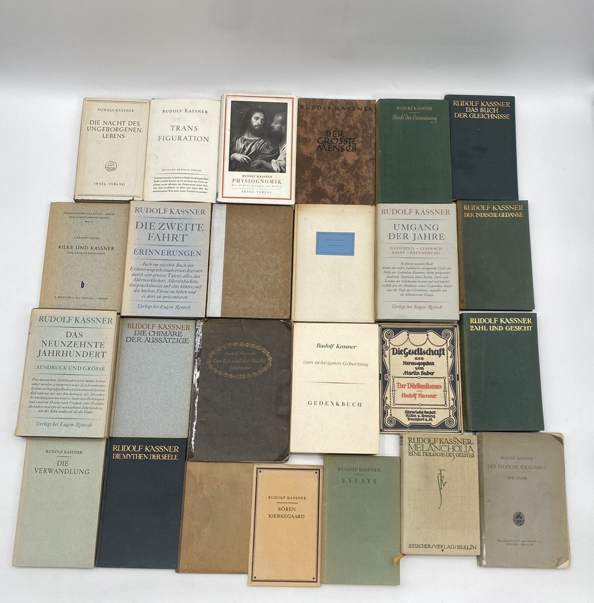 * 24 BÜCHER RUDOLF KASSNER BUCH KONVOLUT SAMMLUNG UNTERSCHRIFT