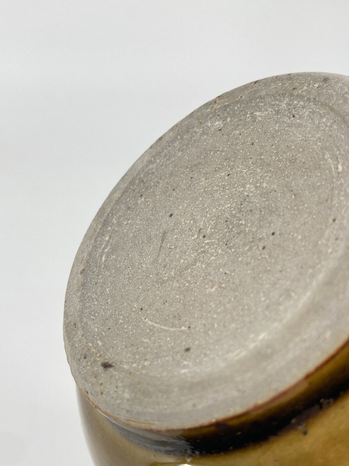 * STUDIOKERAMIK VASE PAUL EYDNER VEB DDR KERAMIK VINTAGE OCKER