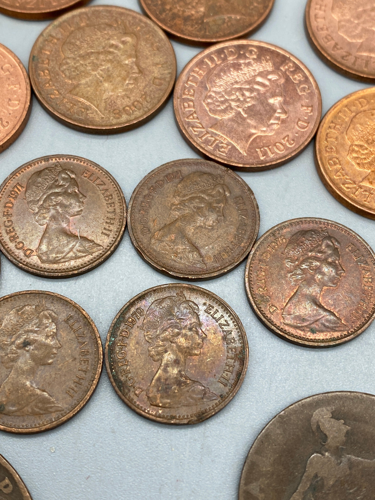 KONVOLUT 94 BRITISCHE MÜNZEN PENNYS PENCE SAMMLERSTÜCKE 1912 GEORGE V QUEEN