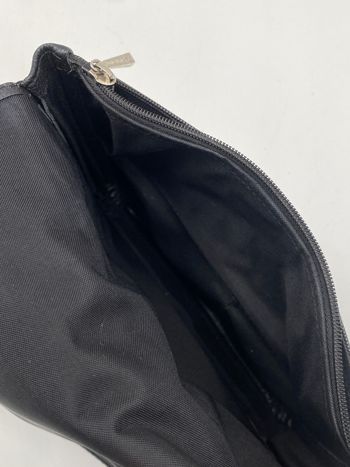 * LONGCHAMP KLEINE UMHÄNGETASCHE TASCHE SCHWARZ LEDER