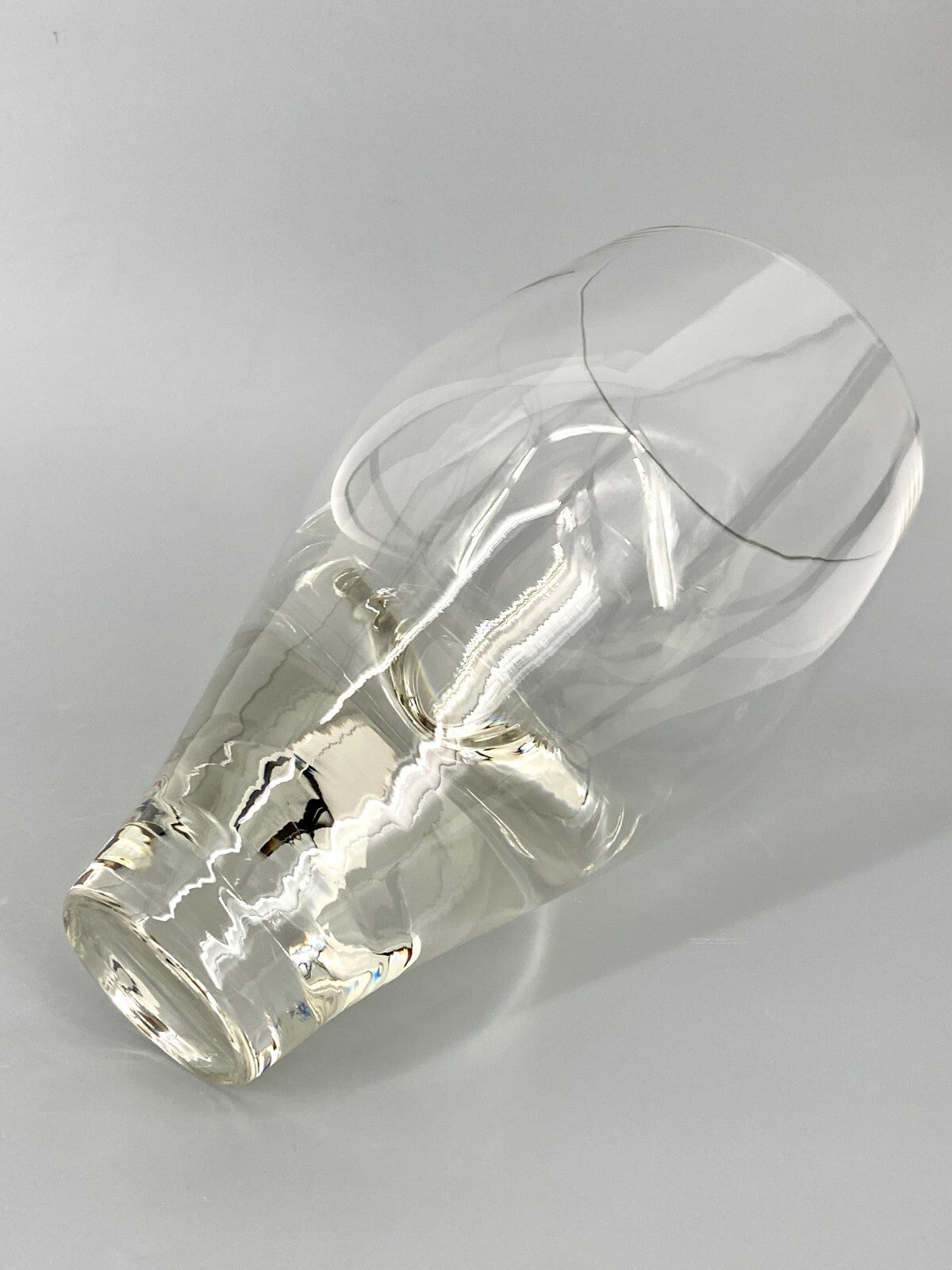 * GLAS VASE MUNDGEBLASEN DEKORATION GLASVASE VINTAGE
