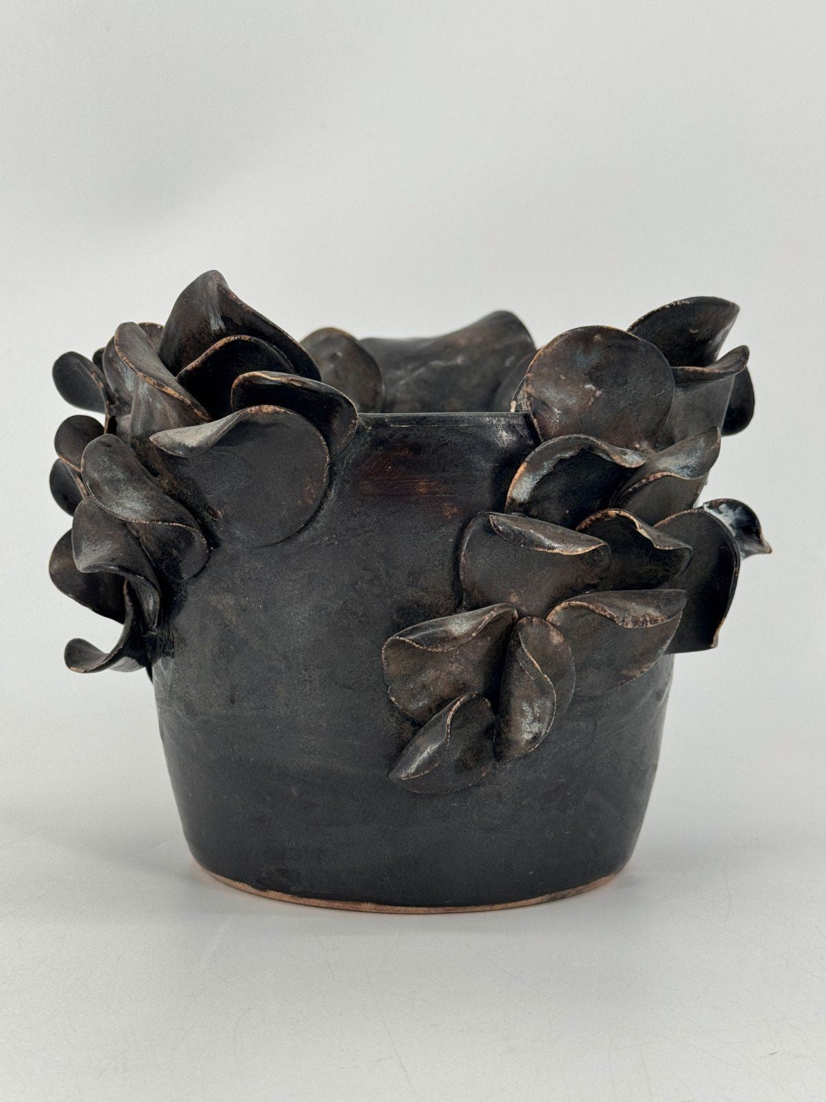 MID CENTURY SKULPTURALE STUDIO KERAMIK VASE BRUTALISMUS ORGANISCH