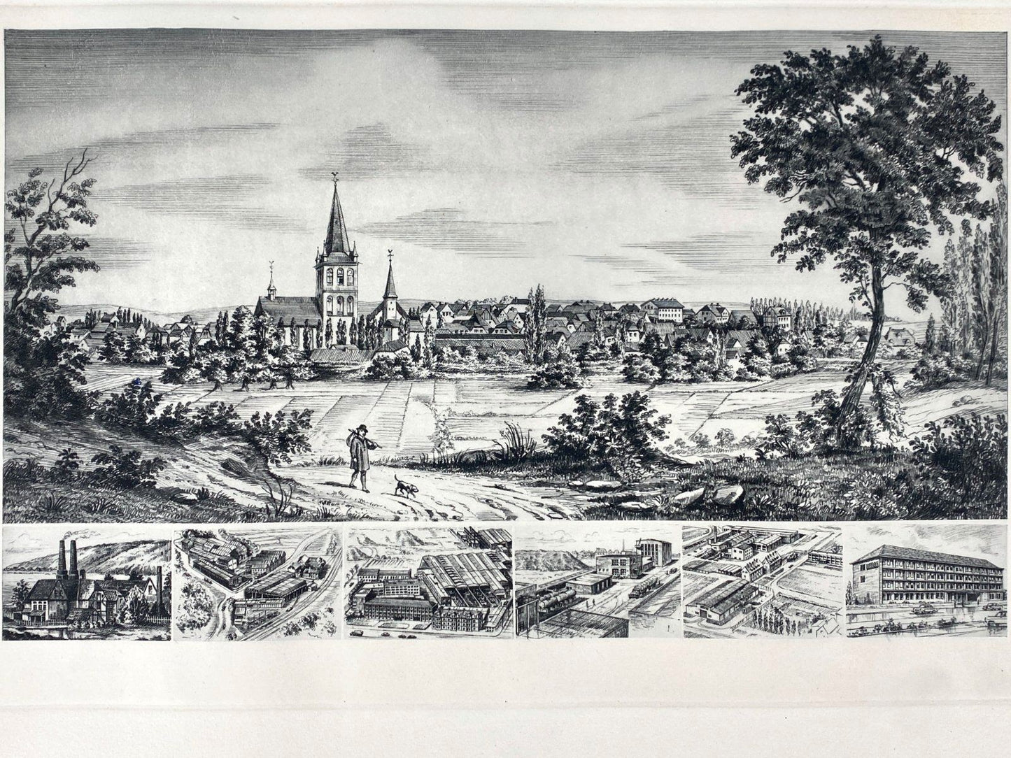 *GRAFIK HEINZ WEHLISCH WEDAG BOCHUM ESSEN MASCHINENBAU LITHOGRAFI