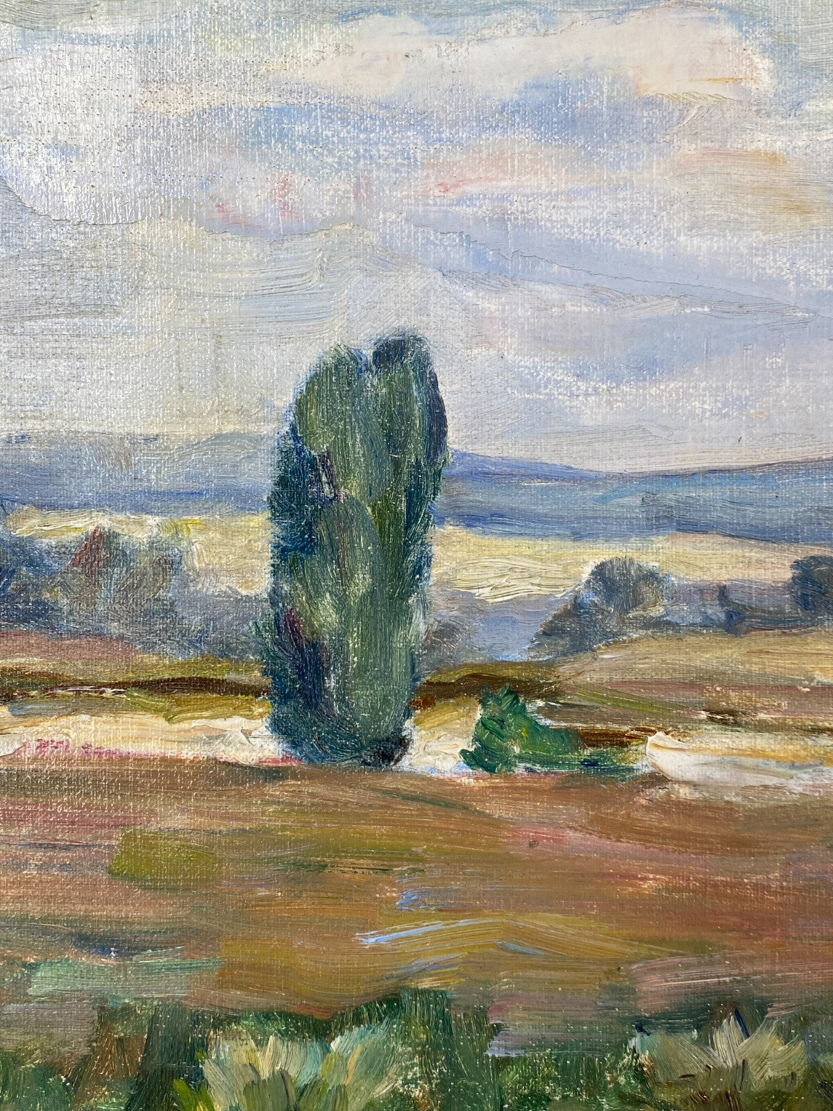 * ÖLGEMÄLDE LANDSCHAFT M. HEYDEN SIGNIERT 1950 50ER GERAHMT VINTAGE