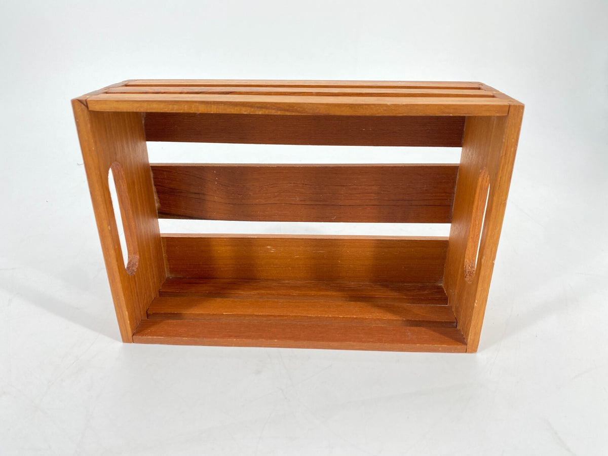 * TABLETT KISTE TEAK HOLZ BOX VINTAGE MIDCENTURY
