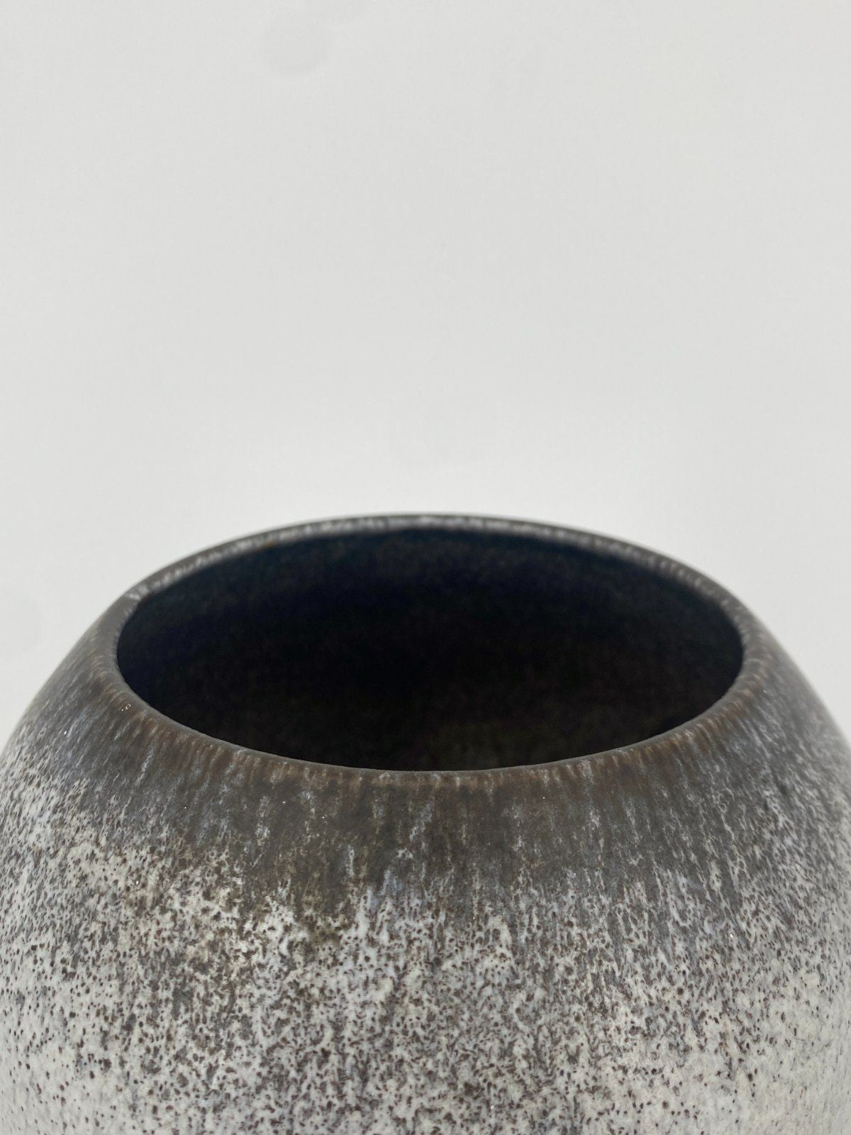 * STUDIOKERAMIK VASE VINTAGE 60ER GRAU BRAUN GEMARKT G 85