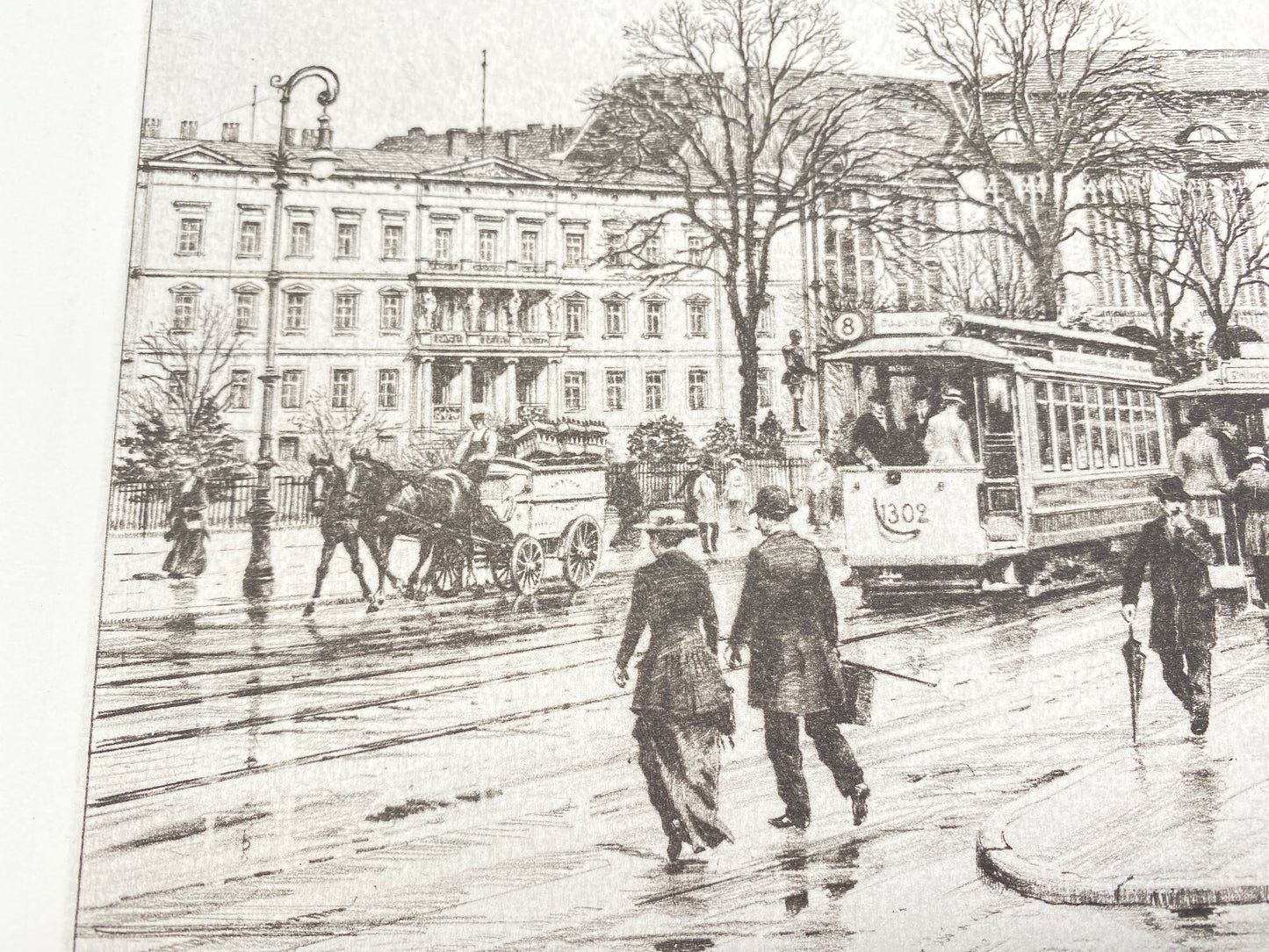HEINZ WEHLISCH RADIERUNG BERLIN LEIPZIGER PLATZ UM 1910 DRUCKSIGNATUR