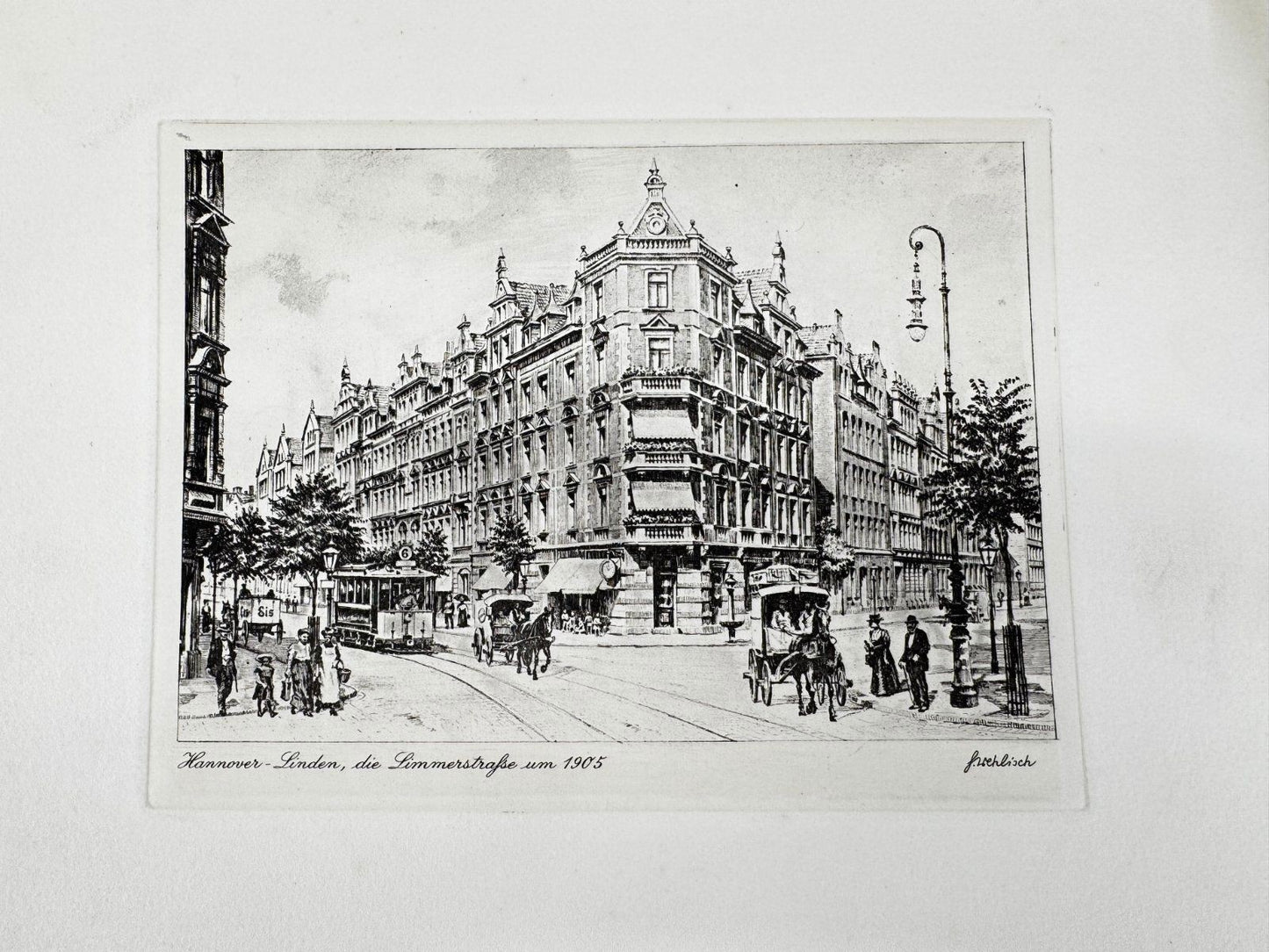 * HEINZ WEHLISCH ORIGINAL RADIERUNG HANNOVER LINDEN LIMMERSTRAßE