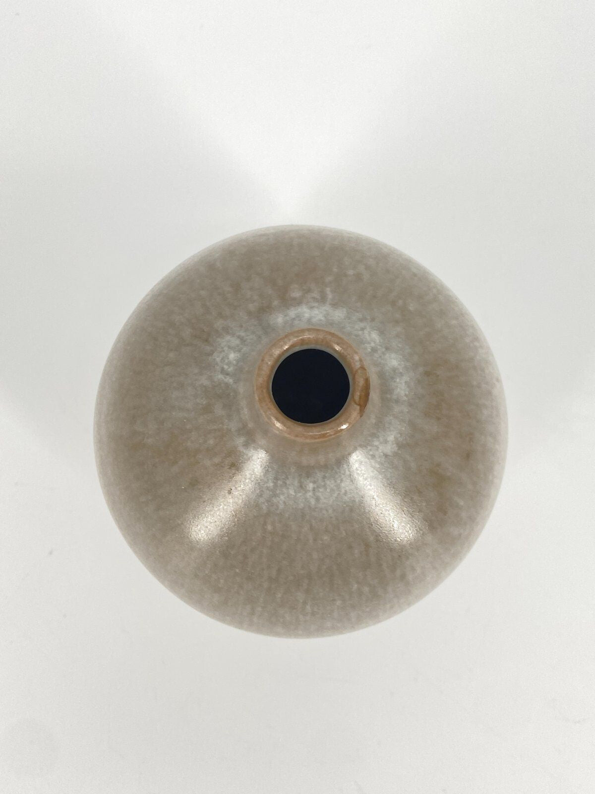 *KLEINE STUDIOKERAMIK VASE MINIMALISTISCH BEIGE VINTAGE 60ER 13CM
