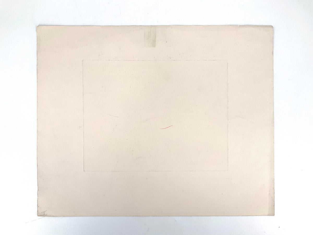 *RADIERUNG GEORG BROEL AM SONNIGEN RHEIN LANDSCHAFT JUGENDSTIL 1920 ORIGINAL
