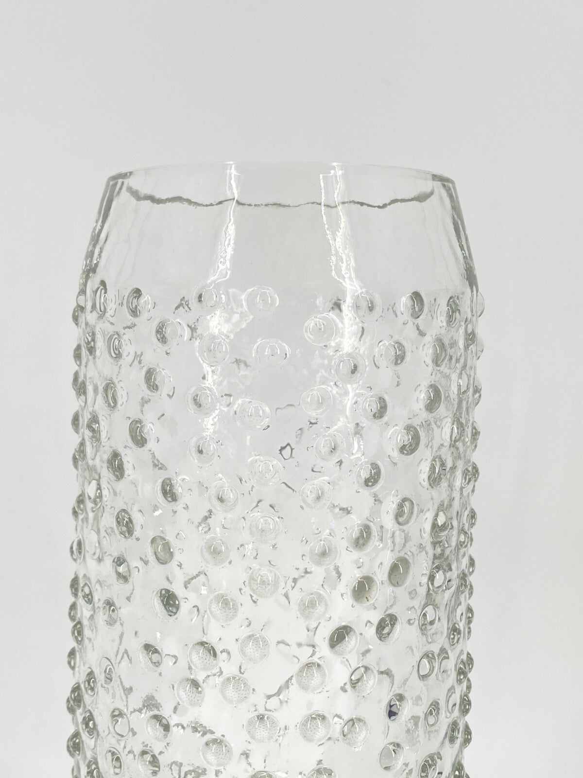 * ROSENTHAL GLASVASE VASE NOPPEN BUBBLE STEMPEL VINTAGE MIDCENTURY MARKE