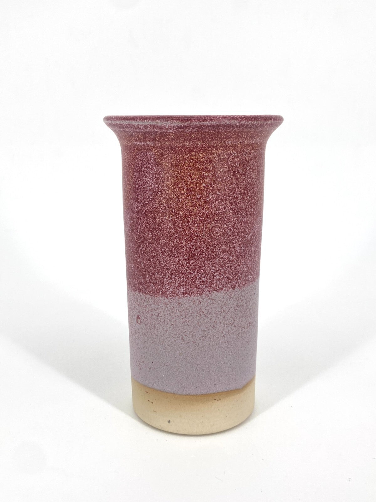 * STUDIO KERAMIK VASE KLEIN ROT WEINROT BEERE ROSA MATT 14,5CM VINTAGE