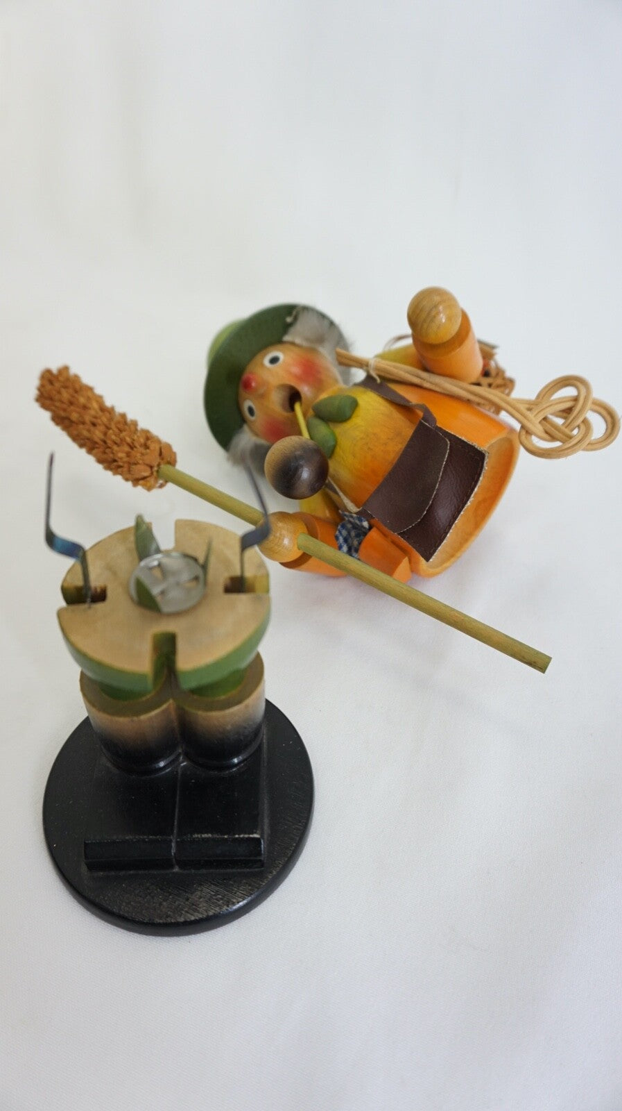 RÄUCHERMANN RÄUCHERFIGUR RÄUCHERMÄNNCHEN ORIGINAL ERZGEBIRGE TEPPICHKLOPFER