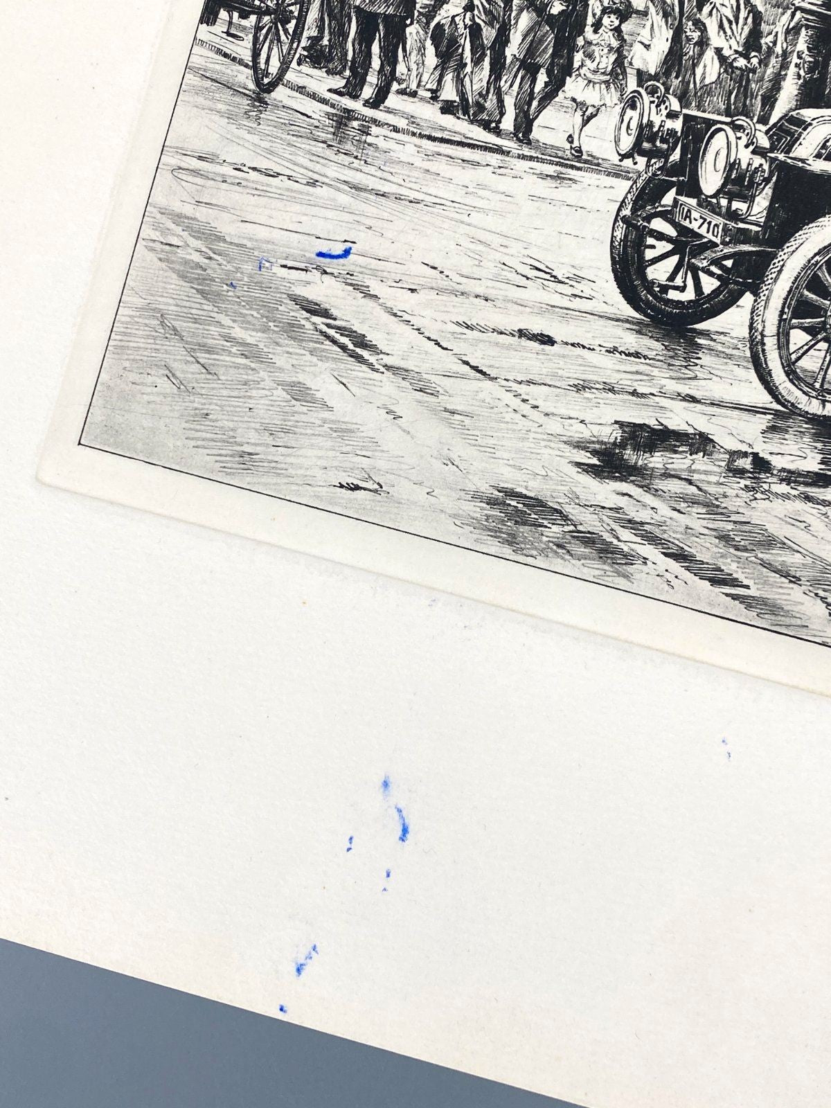 *1v6 HEINZ WEHLISCH LITHOGRAFIE BERLIN AUTOMOBIL RENAULT 1912