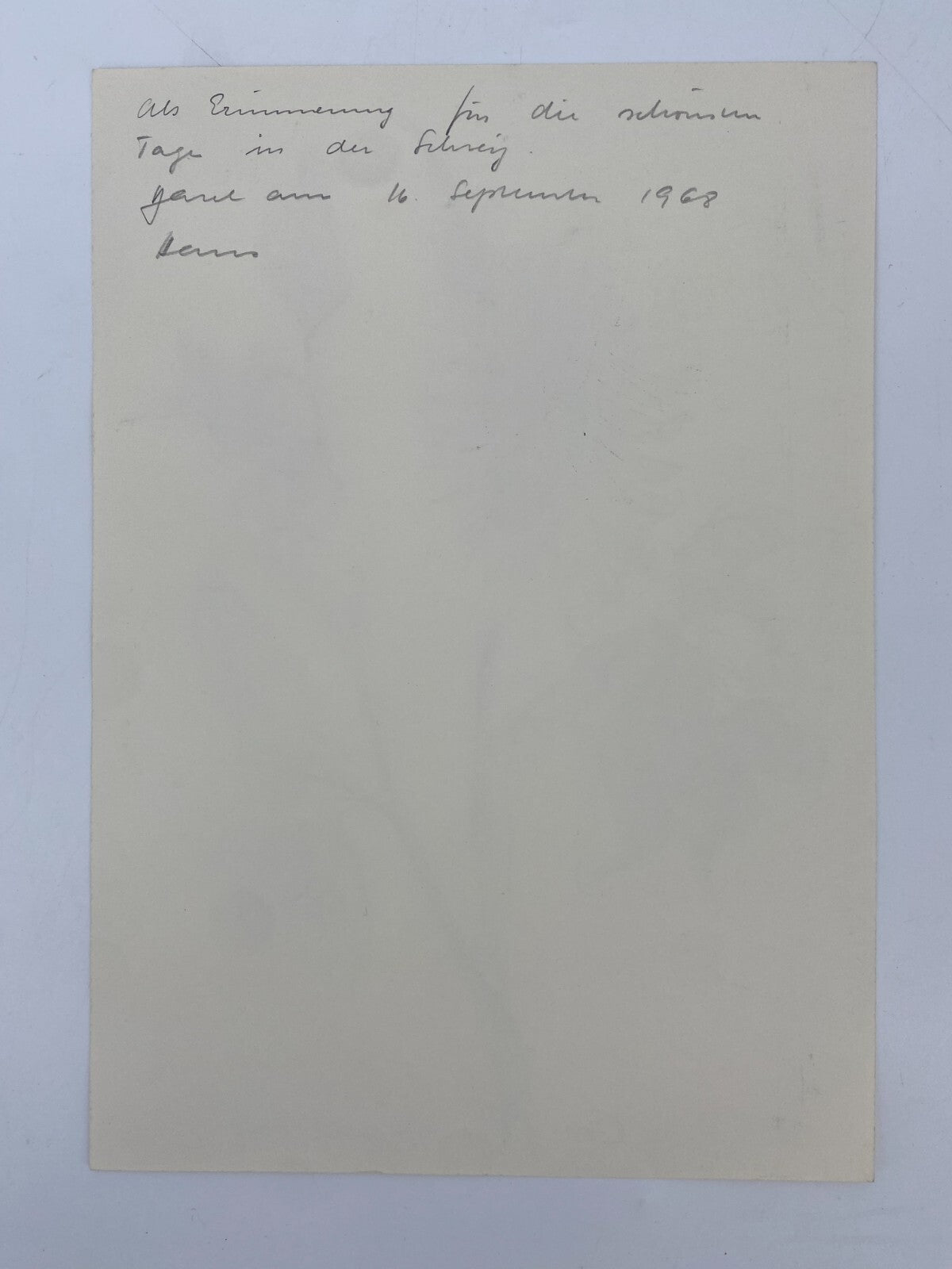 * HANS OTT KOLORIERTE TUSCHEZEICHNUNG HANDSIGNIERT 1968 WIDMUNG SONNENBLUME