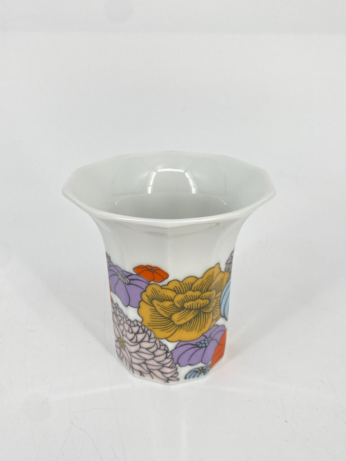 * ROSENTHAL POLYGON PATRAS VASEN MITTEL KLEIN FLORAL BLUMEN