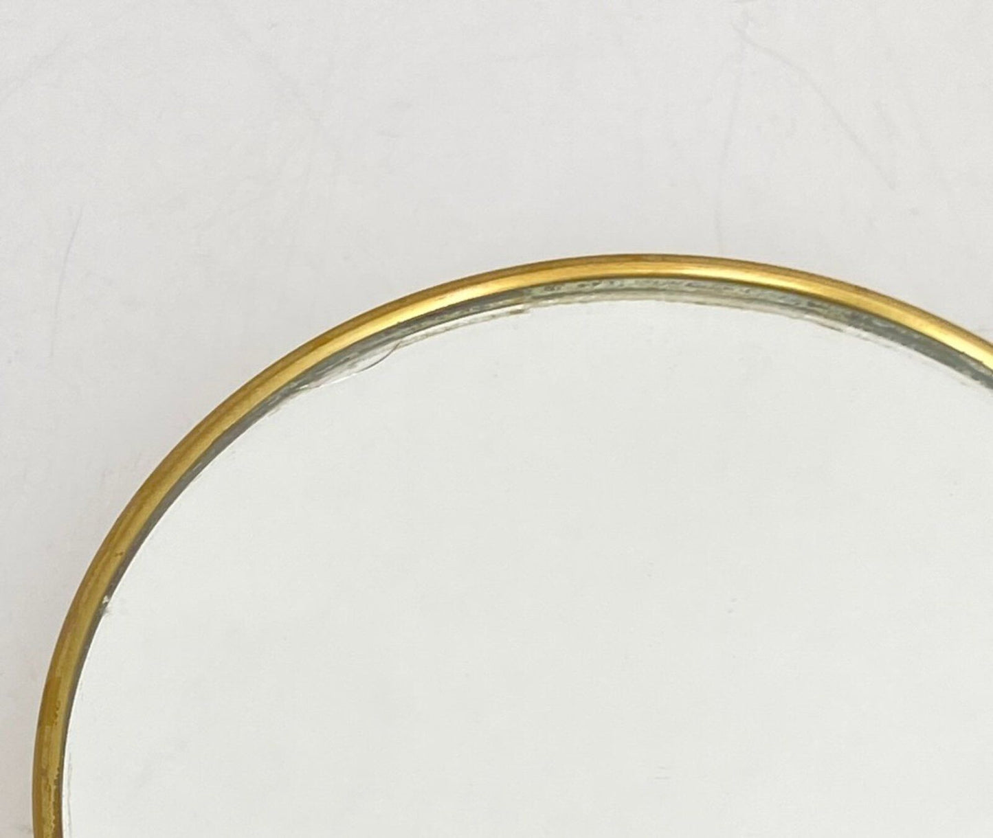 * HANDSPIEGEL KLASSISCH ORNAMENT 60ER GOLD VINTAGE SPIEGEL
