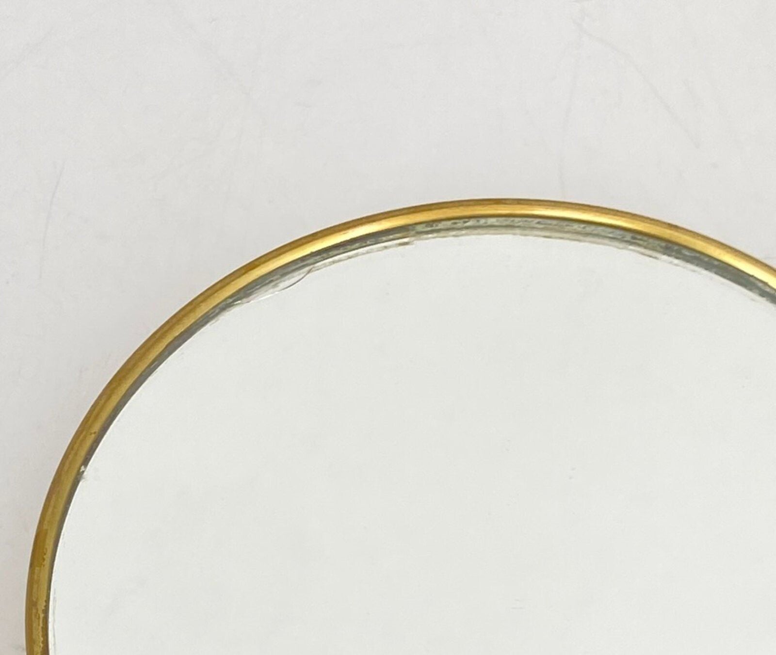 * HANDSPIEGEL KLASSISCH ORNAMENT 60ER GOLD VINTAGE SPIEGEL