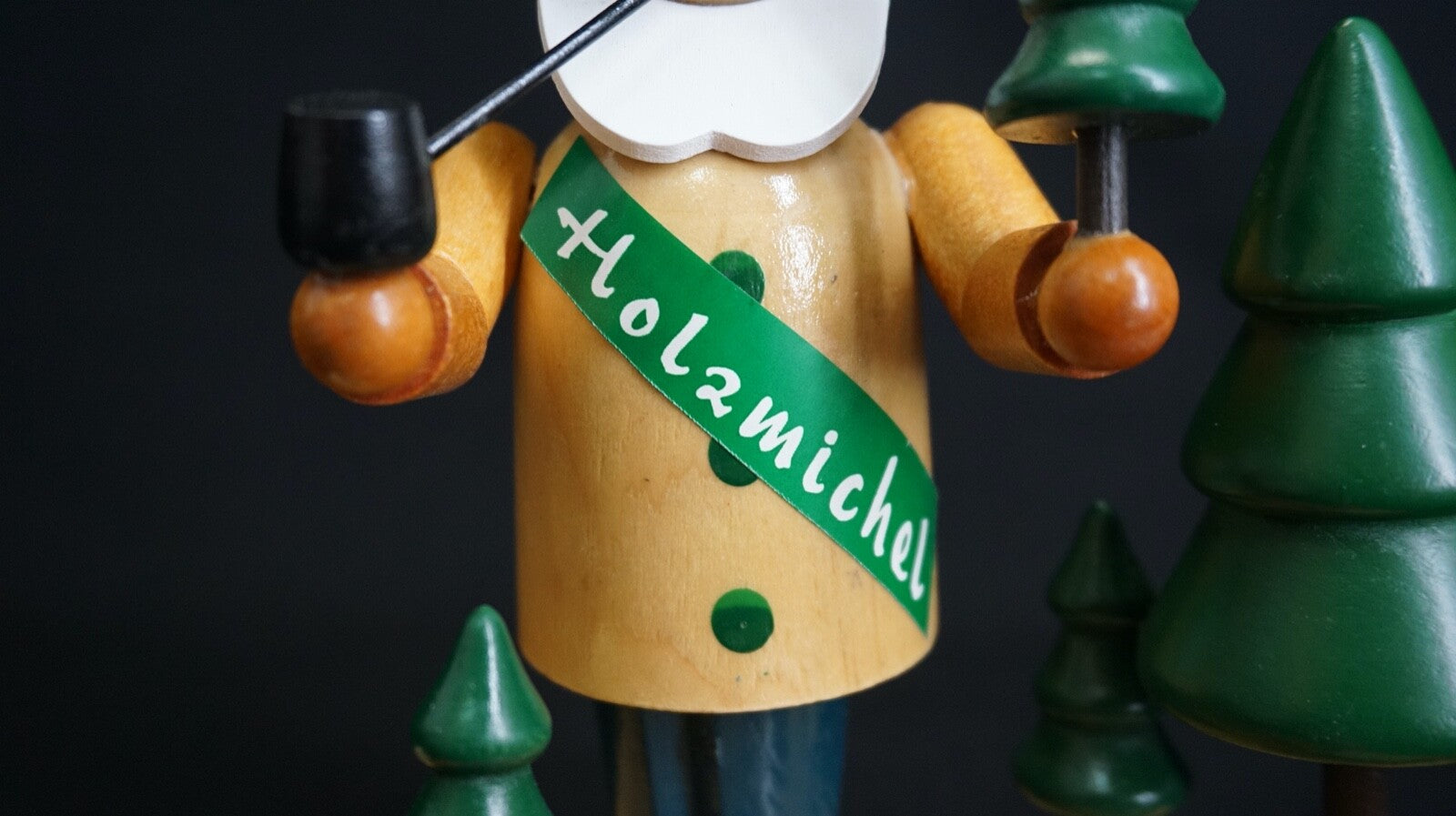 RÄUCHERMÄNNCHEN HOLZMICHEL FÜR RÄUCHERKERZEN KERZENHALTER ERZGEBIRGE KERZEN