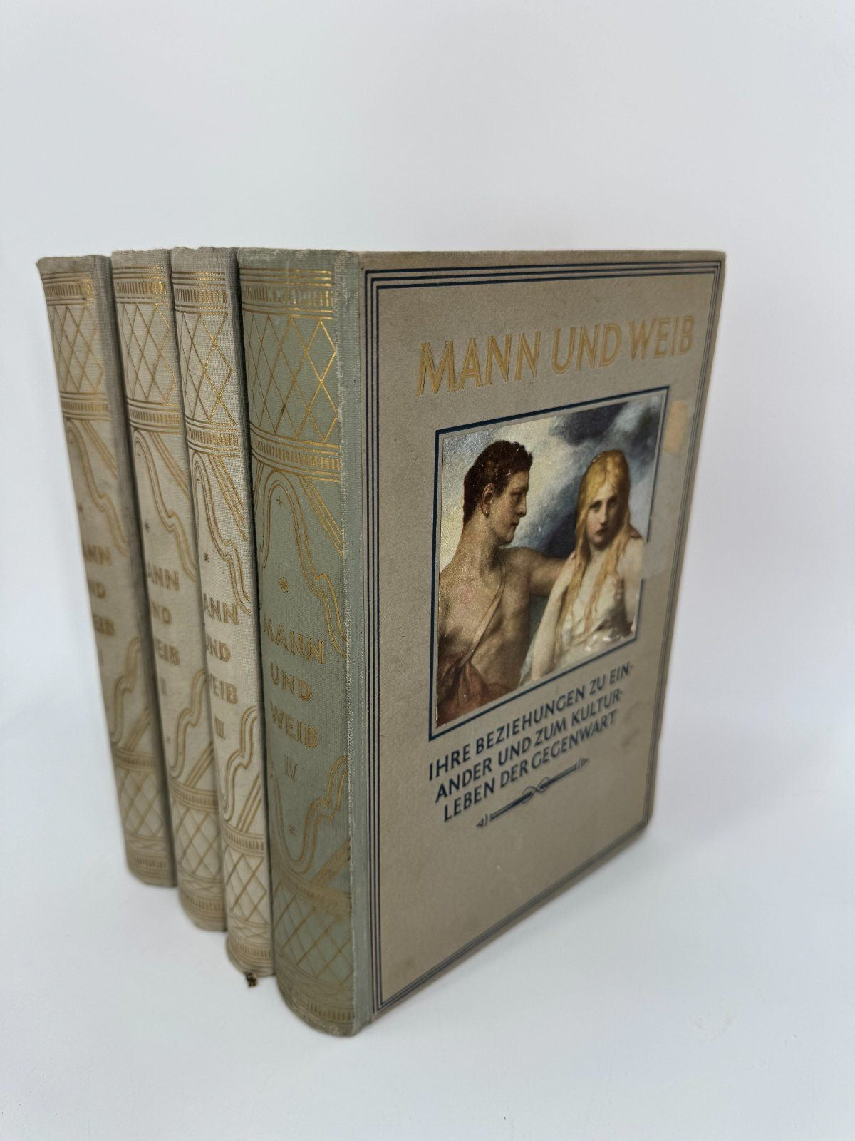 BAND 1-4 BUCH MANN UND WEIB KULTURLEBEN 1910 KOSSMANN WEISS