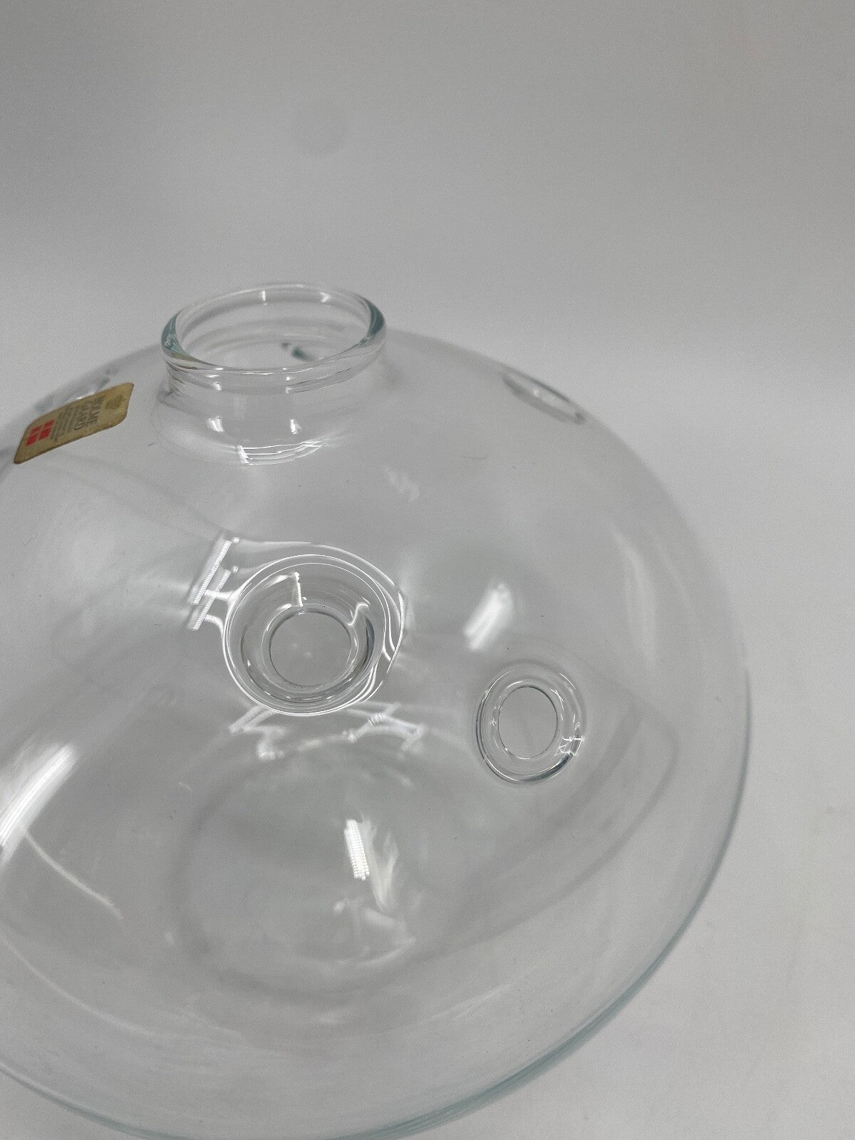 * HOLMEGAARD METEOR HULL VASE MICHAEL BANG 70ER TRANSPARENT GLAS VINTAGE DANISH