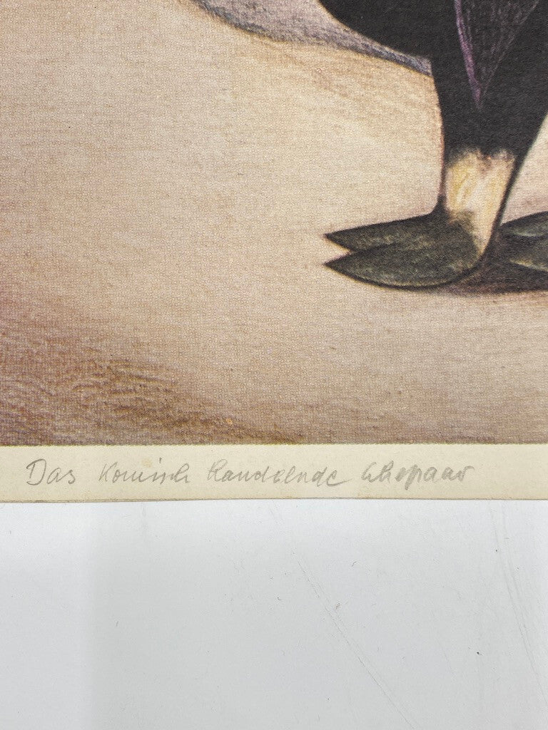 * FRIEDRICH SCHRÖDER SONNENSTERN KUNSTDRUCK DRUCK SURREALISMUS 1958 50ER VINTAGE