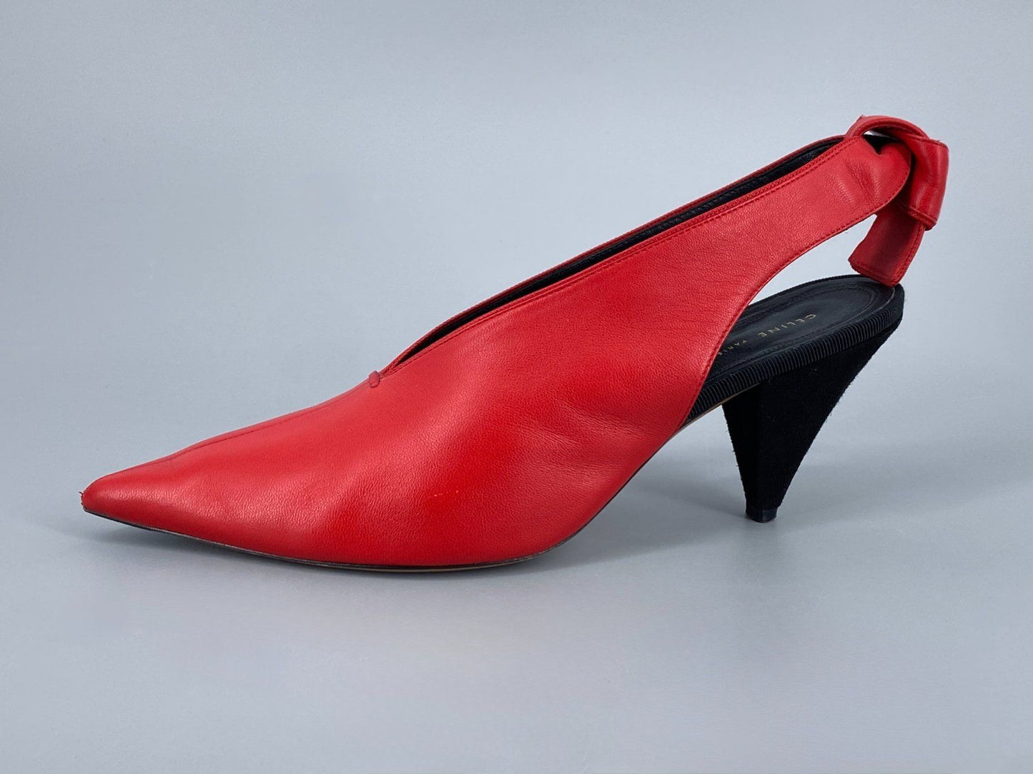 * DAMENSCHUHE CÉLINE PUMPS LEDER 39 FEUERROT ITALY PHOEBE PHILO