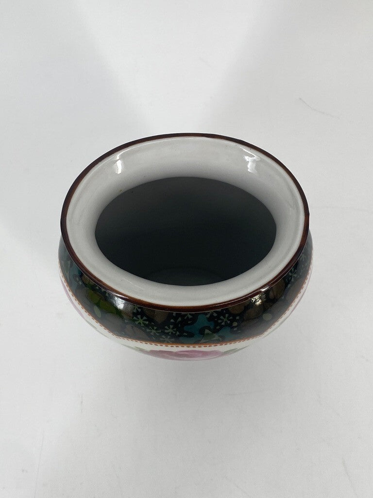 * EICHWALD PORZELLAN VASE BÖHMEN JUGENDSTIL 1900 ROSEN DEKOR VINTAGE
