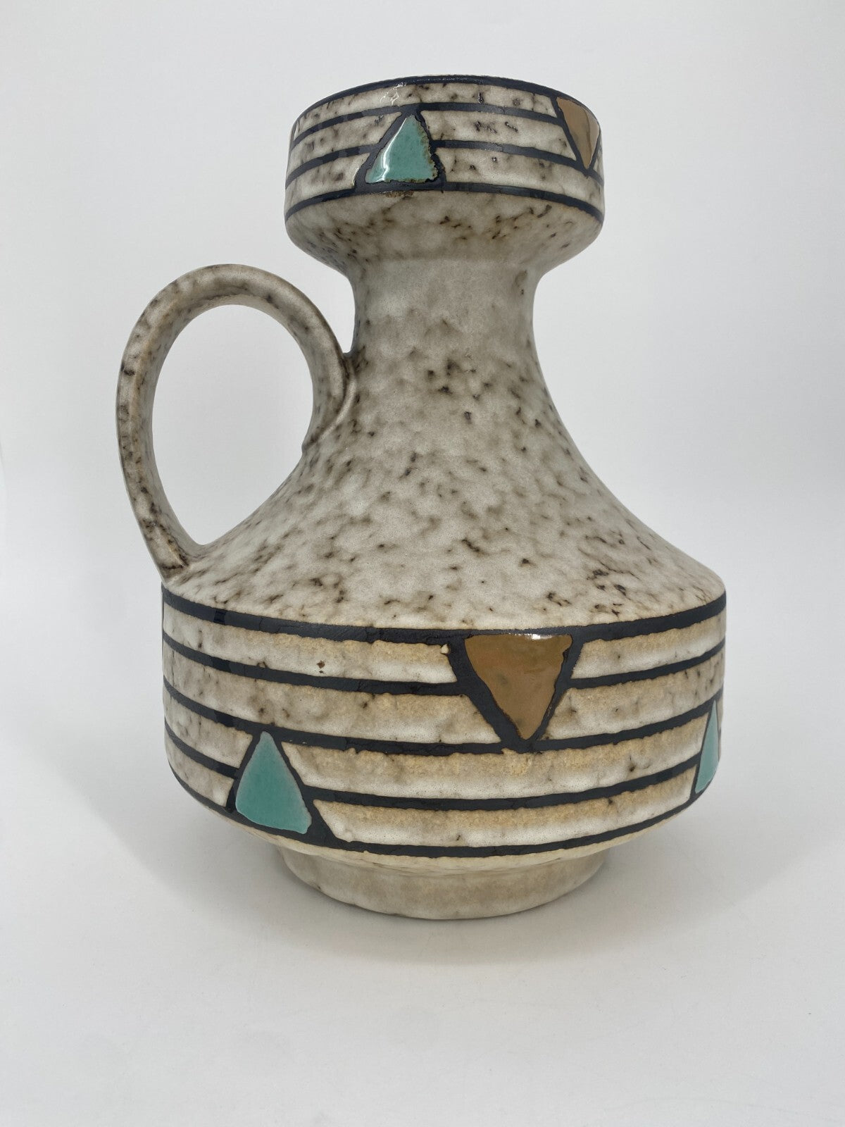 *FAT LAVA JASBA 230 28 VASE BLUMENVASE KRUG KERAMIK 1960ER JAHRE WEST GERMANY