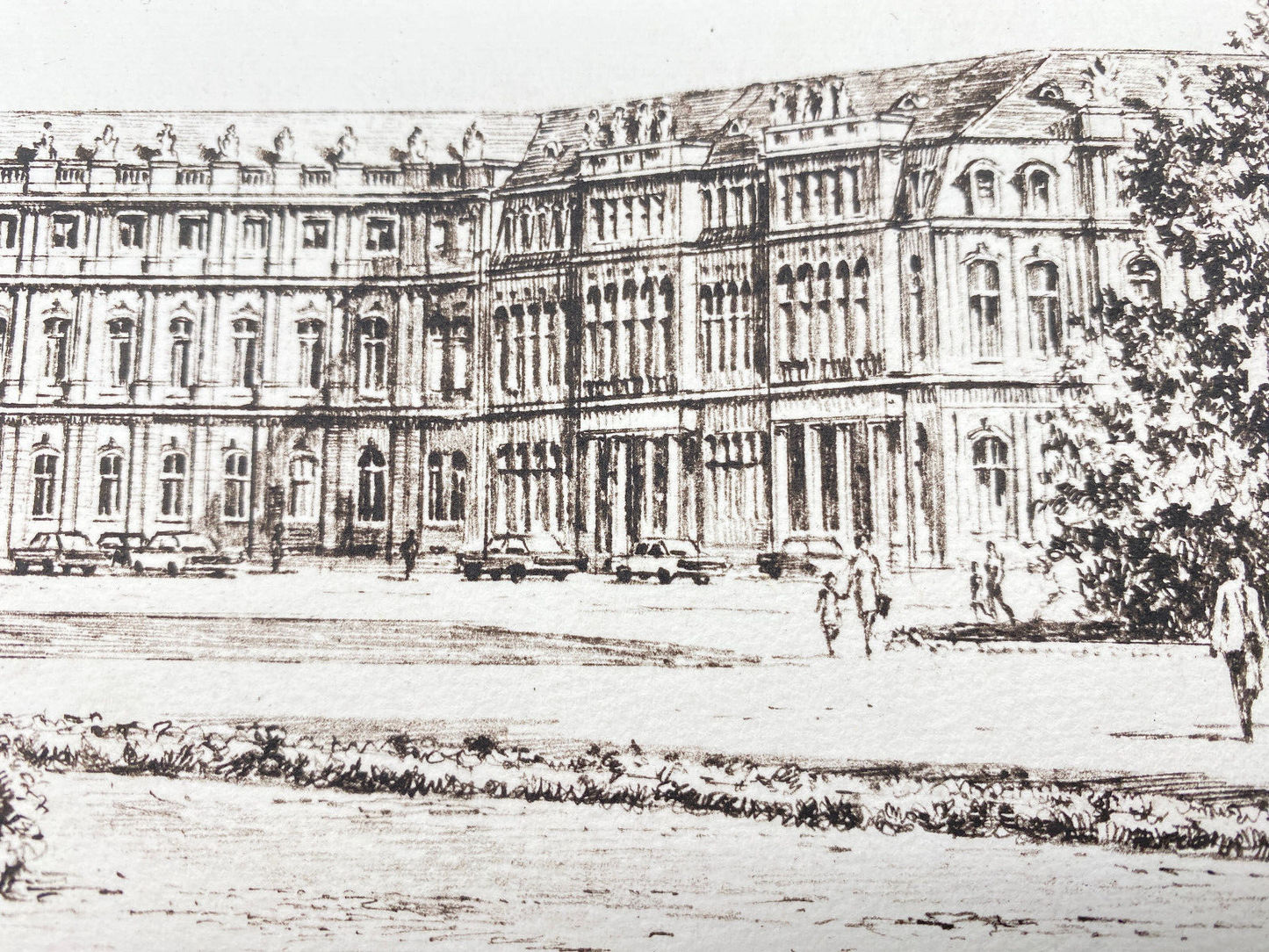 HEINZ WEHLISCH  RADIERUNG NEUES SCHLOSS STUTTGART ORIGINAL