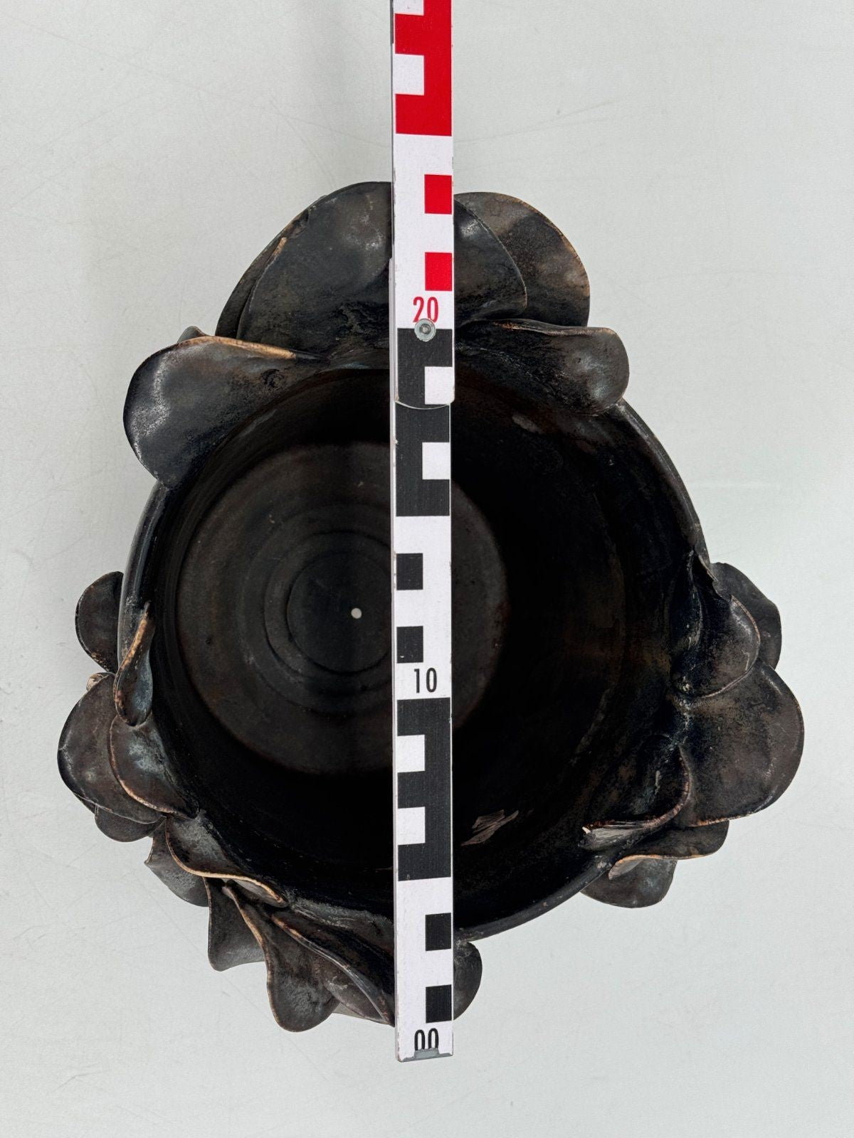 MID CENTURY SKULPTURALE STUDIO KERAMIK VASE BRUTALISMUS ORGANISCH
