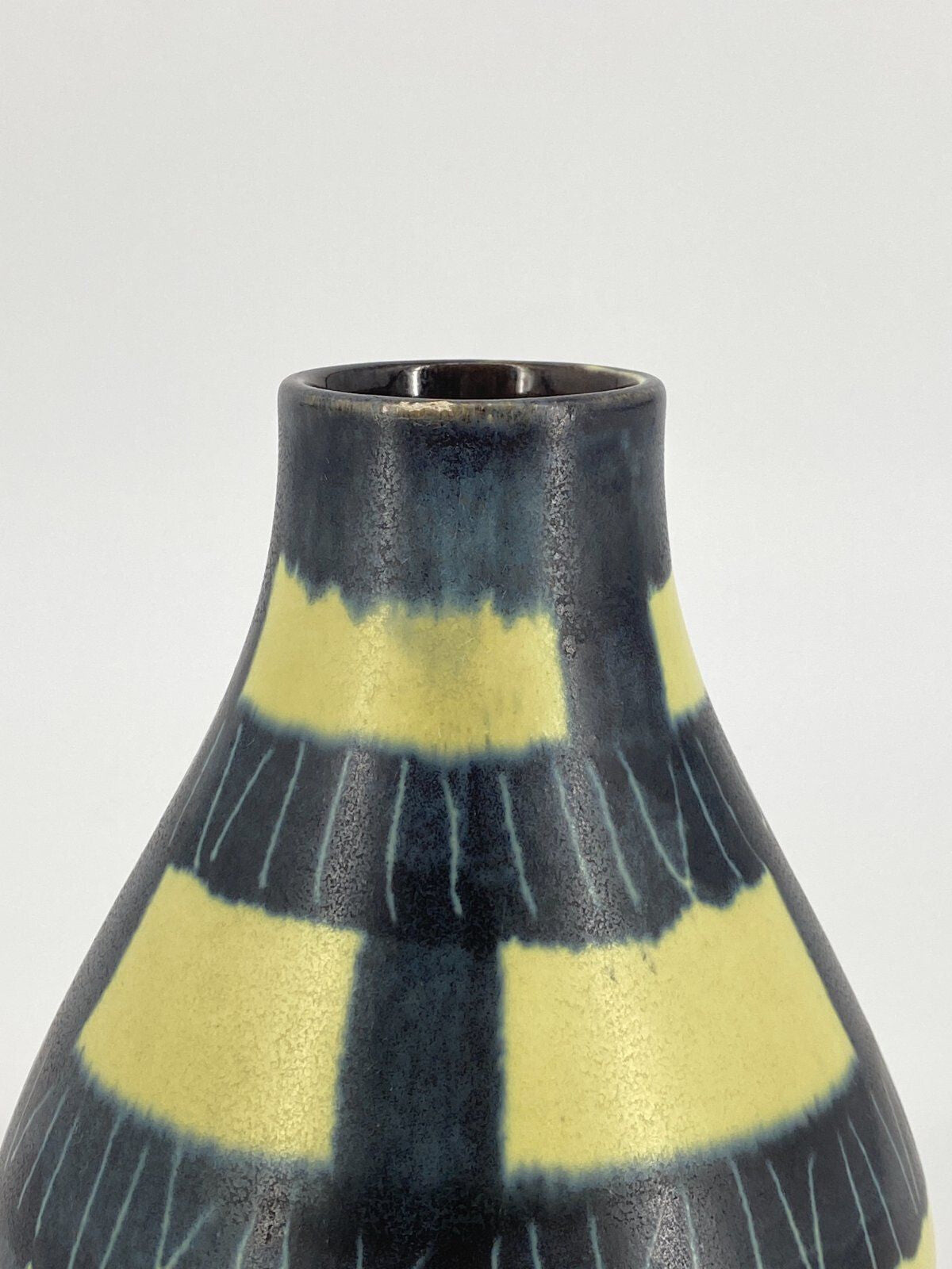 * VASE KERAMIK VEB GEORGENTHAL STUDIOKERAMIK MID CENTURY VINTAGE