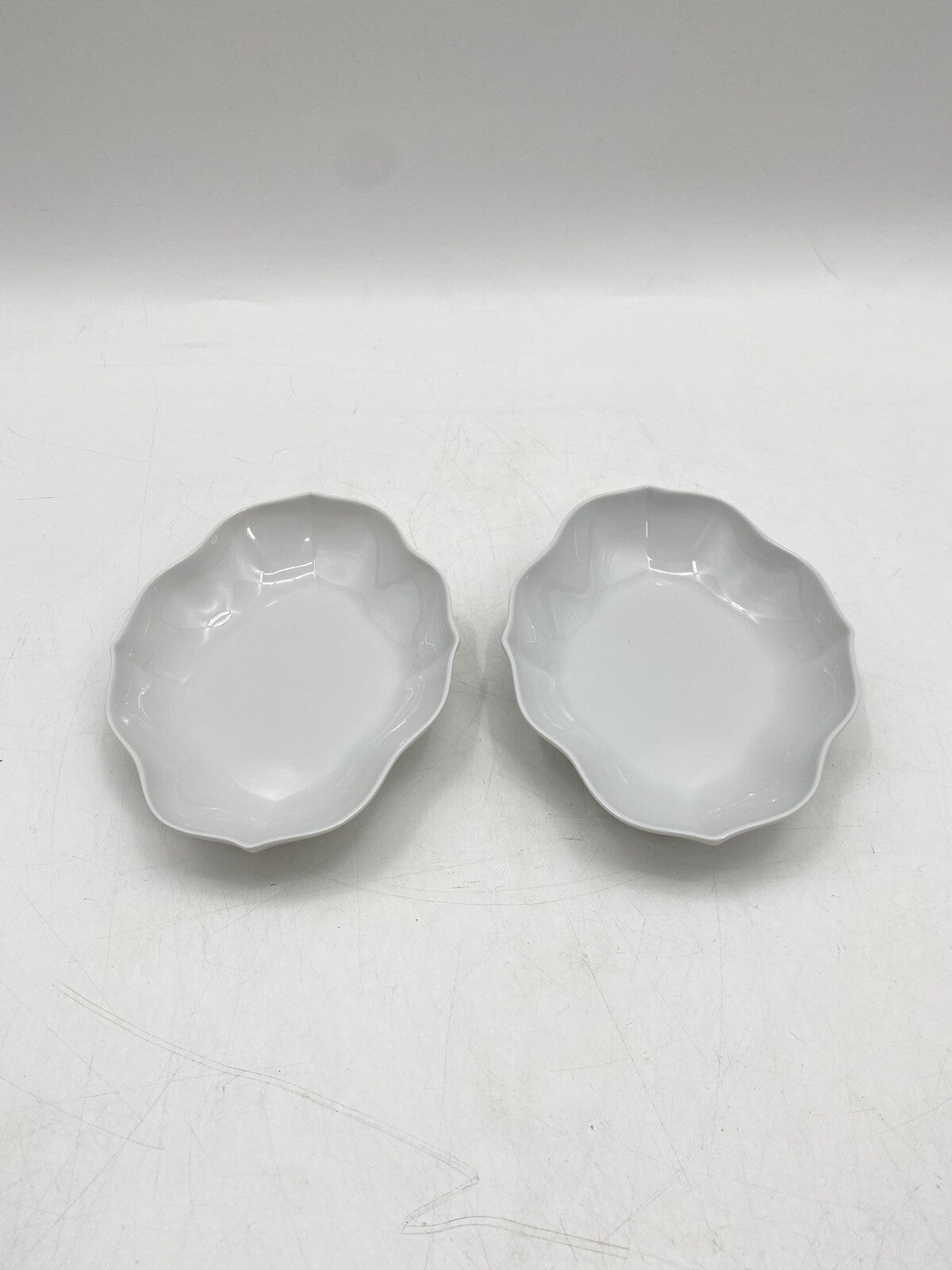* MEISSEN KONVOLUT 2 SCHALEN VASE KLEIN TATZEN PFOTEN PORZELLAN WEIß 4. WAHL