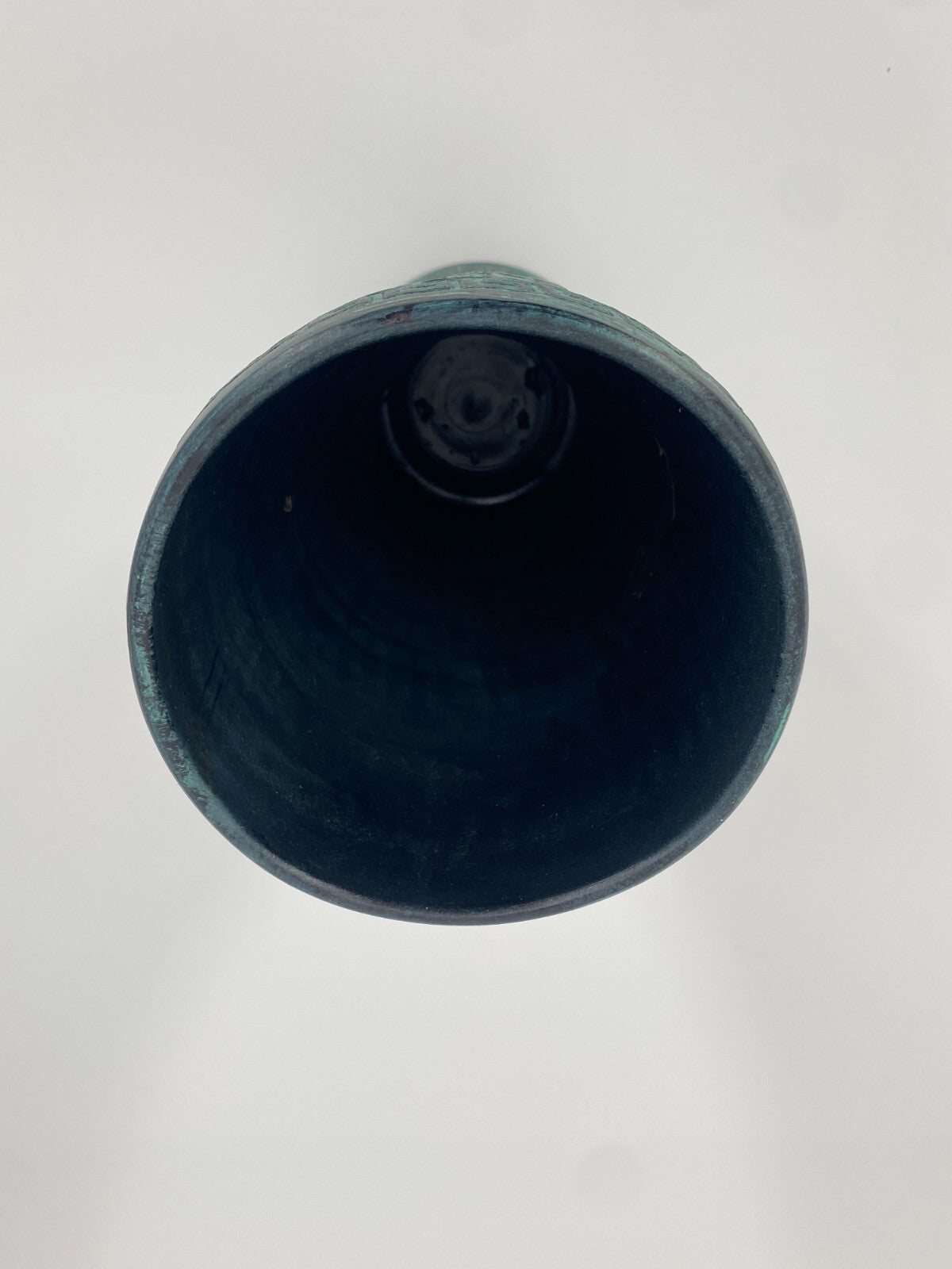 * 2x GRIECHISCHE KERAMIK VASEN RELIEF VASE SAVAS RHODES TÜRKIS ROT