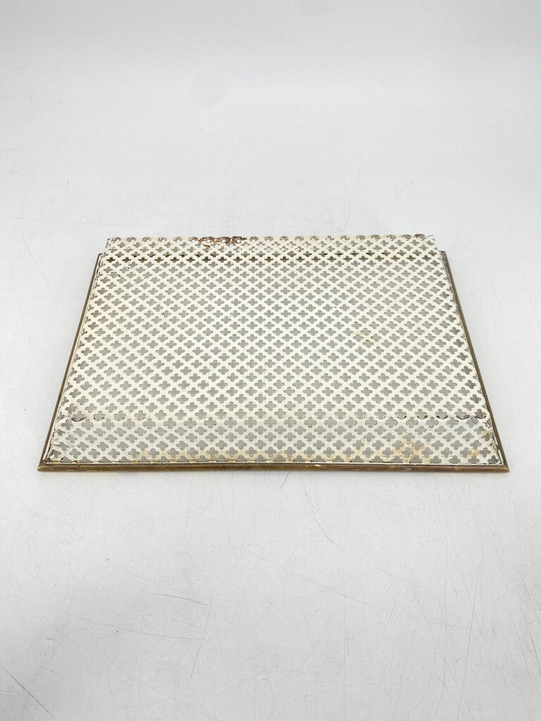 * TABLETT ABLAGE MATHIEU MATEGOT FRANKREICH 50ER JAHRE VINTAGE EMAILLE MESSING