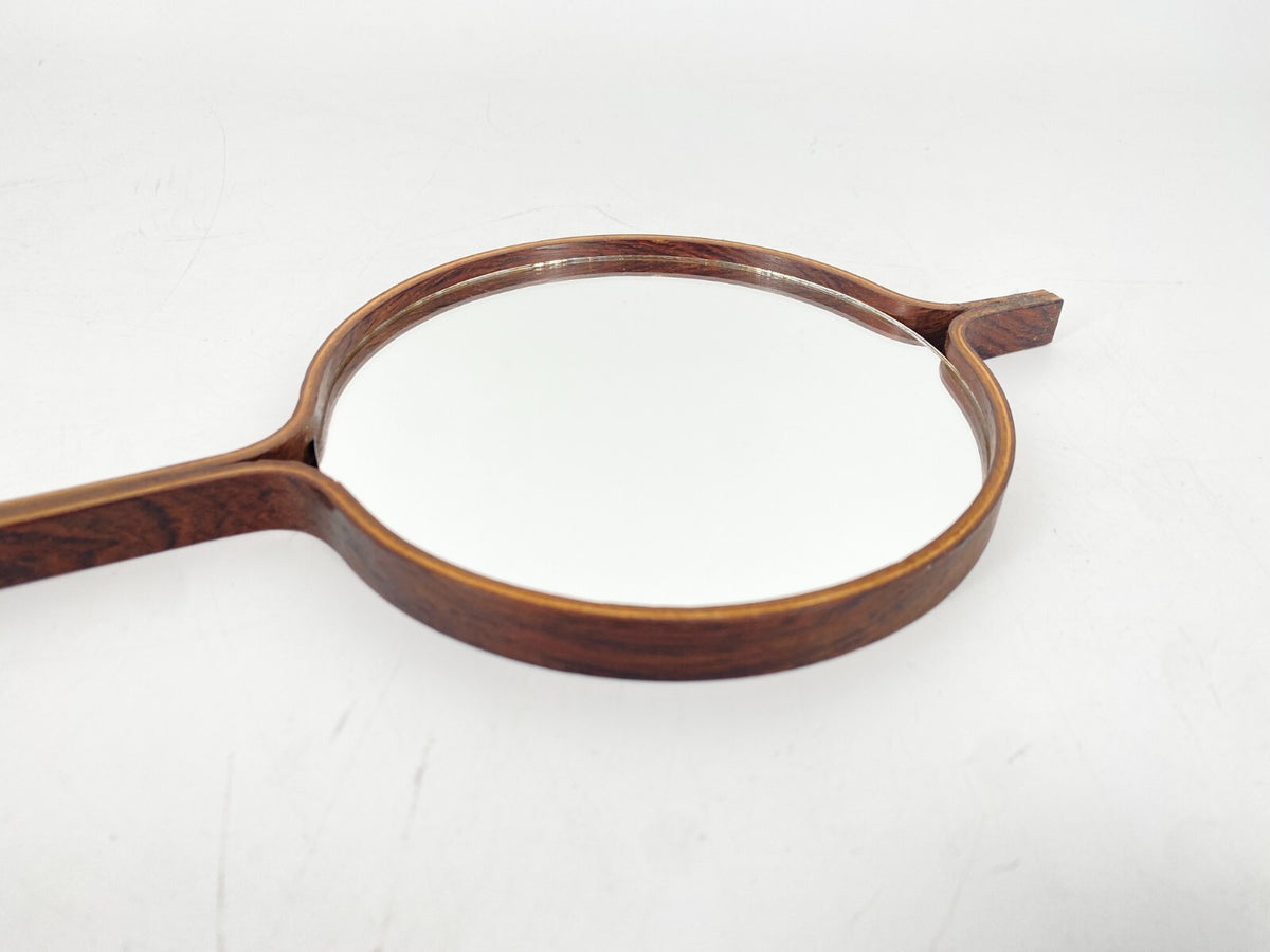 * HANDSPIEGEL BECH & STARUP DEN PERMANENTE 1960ER PALISANDER WAND SPIEGEL DANISH