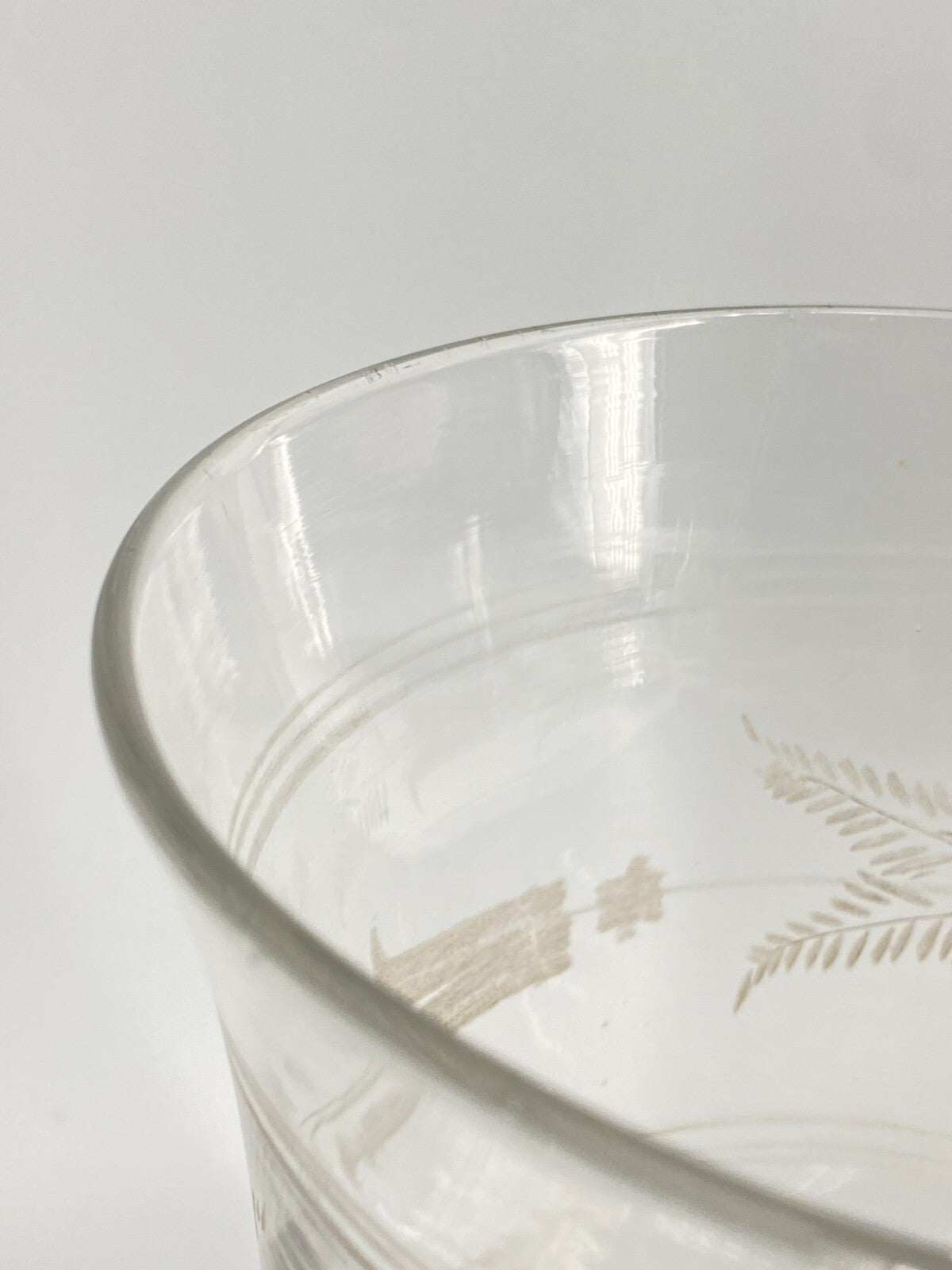 * PRUNKGLAS 23 CM POKAL GROßES GLAS VASE KELCH ANTIK GESCHLIFFEN