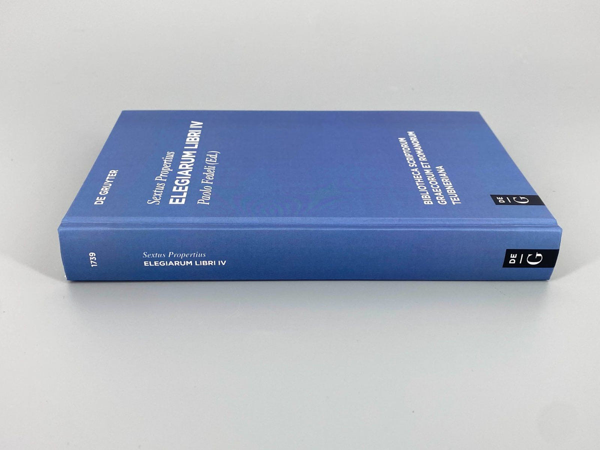 *BUCH PAOLO FEDELI SEXTUS PROPERTIUS ELEGIARUM LIBRI IV DE GRUYTE